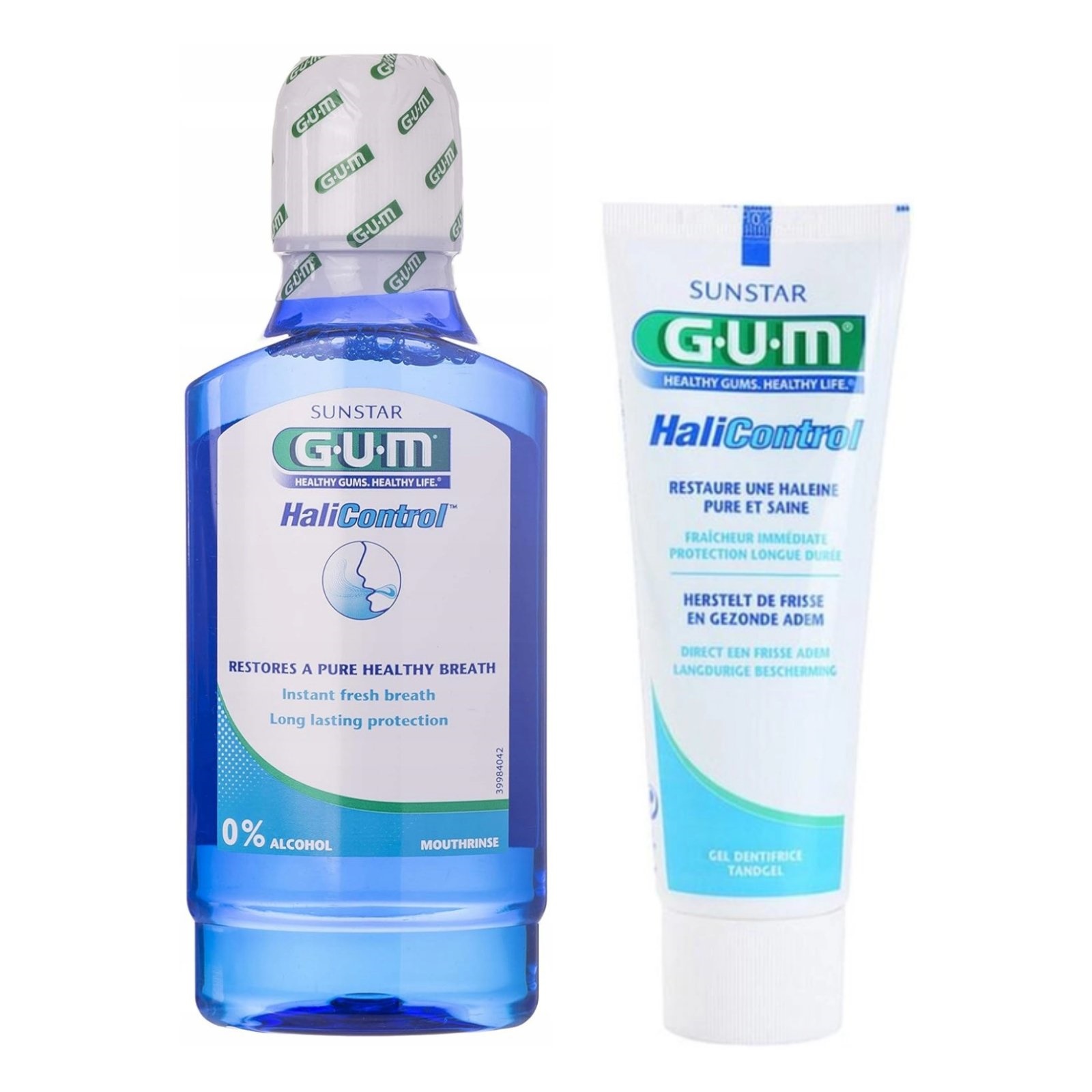 Набор Gum Halicontrol (зубная паста 75 мл + ополаскиватель 300 мл) от ...