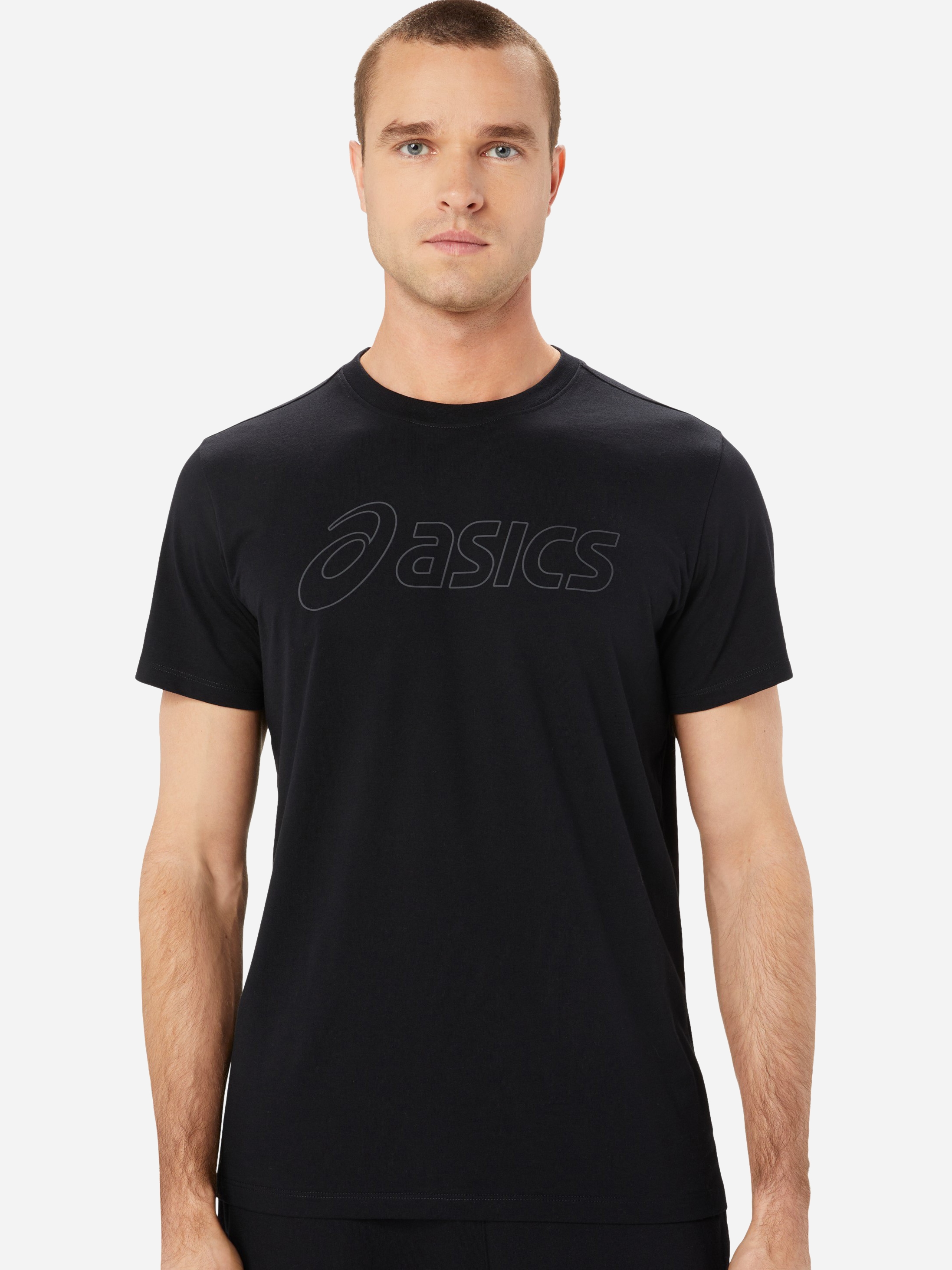 Акція на Футболка довга чоловіча ASICS Logo SS TEE 2031E188-002 S Чорна від Rozetka