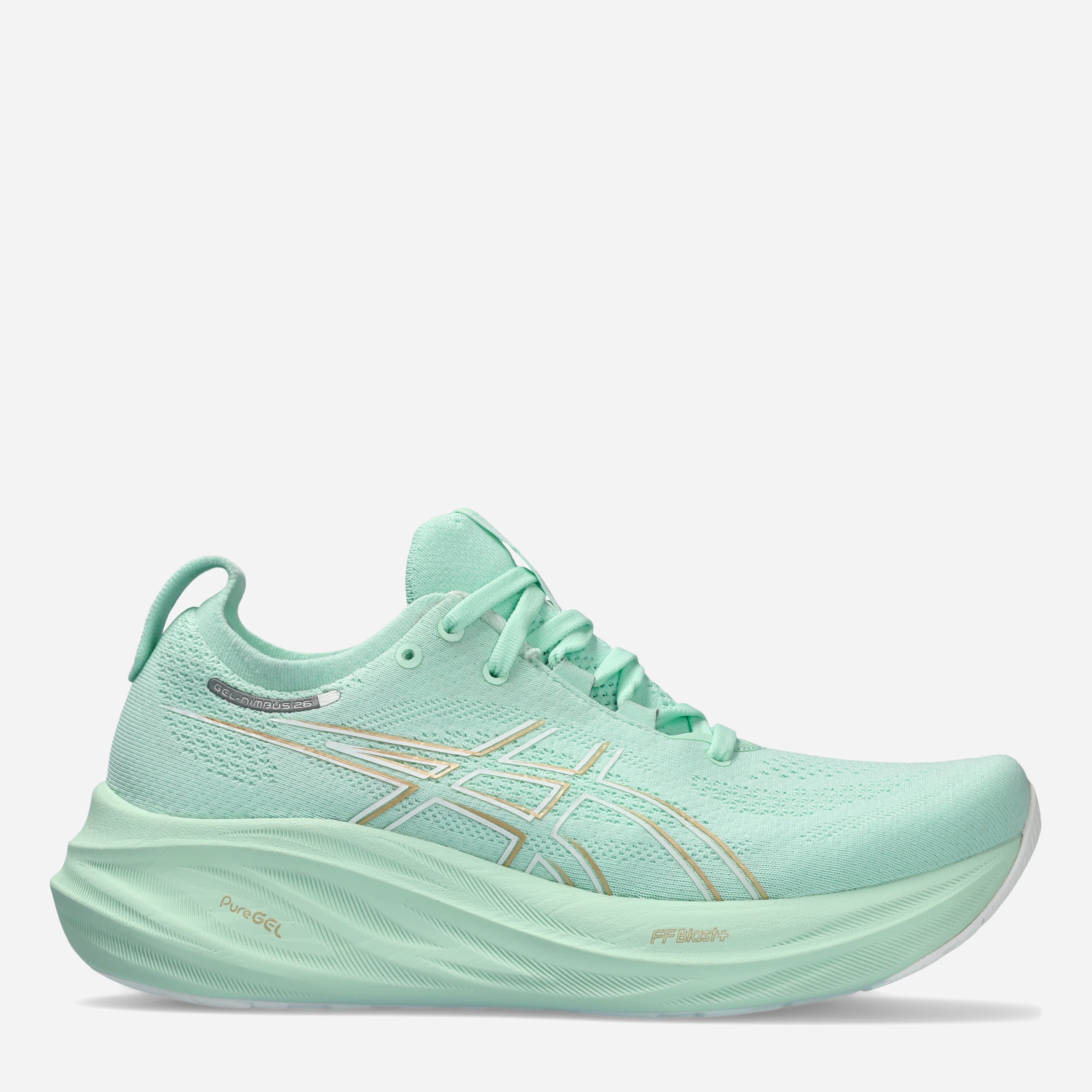 Акція на Жіночі кросівки для бігу ASICS Gel-Nimbus 26 1012B601-300 38 (7US/5UK) 24 см Світло-зелені від Rozetka