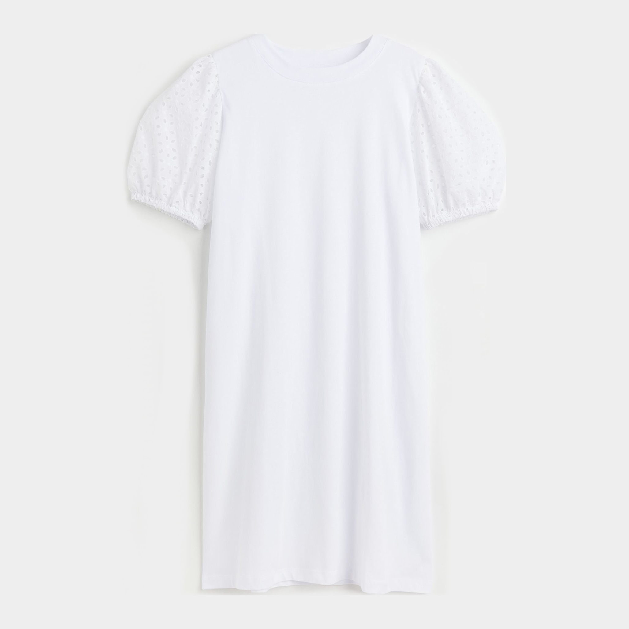 Акція на Сукня-футболка коротка літня жіноча H&M 061120827 L Біла від Rozetka