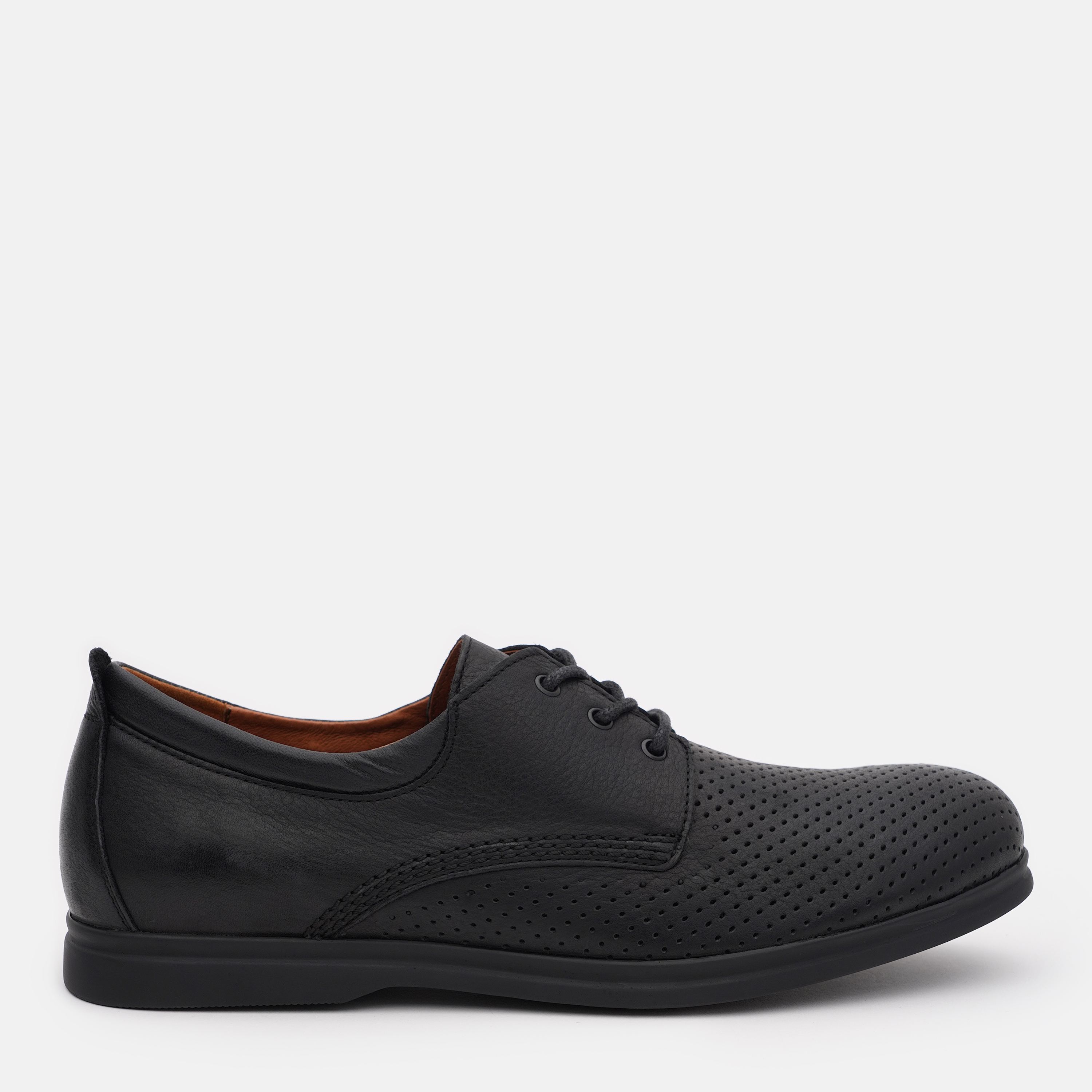 Акція на Чоловічі дербі Prime Shoes 15-590-30113 45 29.5 см 590 Black Leather від Rozetka