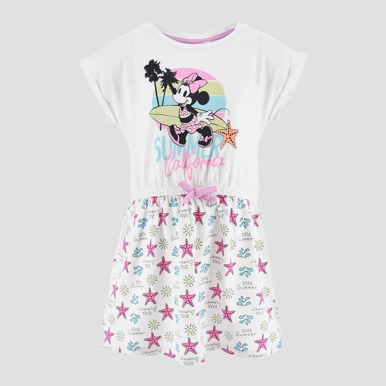 Акция на Дитяче літнє плаття для дівчинки Disney Minnie EX1091 104 см Біле от Rozetka