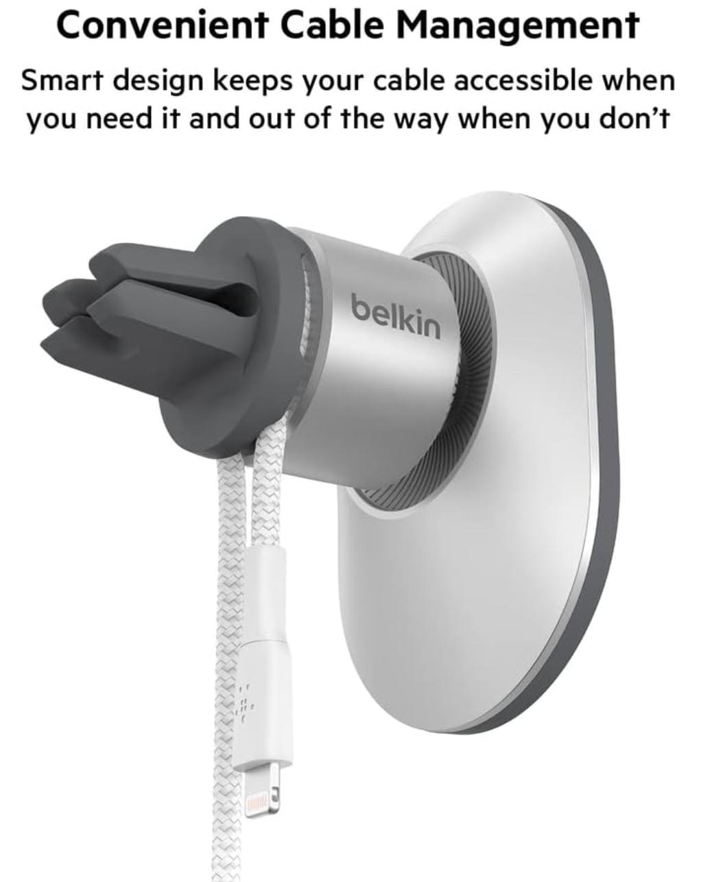 Автомобильный держатель для смартфона Belkin Auto Holder Air Ven Mount  MagSafe (WIC003BTGR) для iPhone 15/15 Pro Max, iPhone 14/13/12 Series –  фото, отзывы, характеристики в интернет-магазине ROZETKA от продавца: Акс  Гавань |