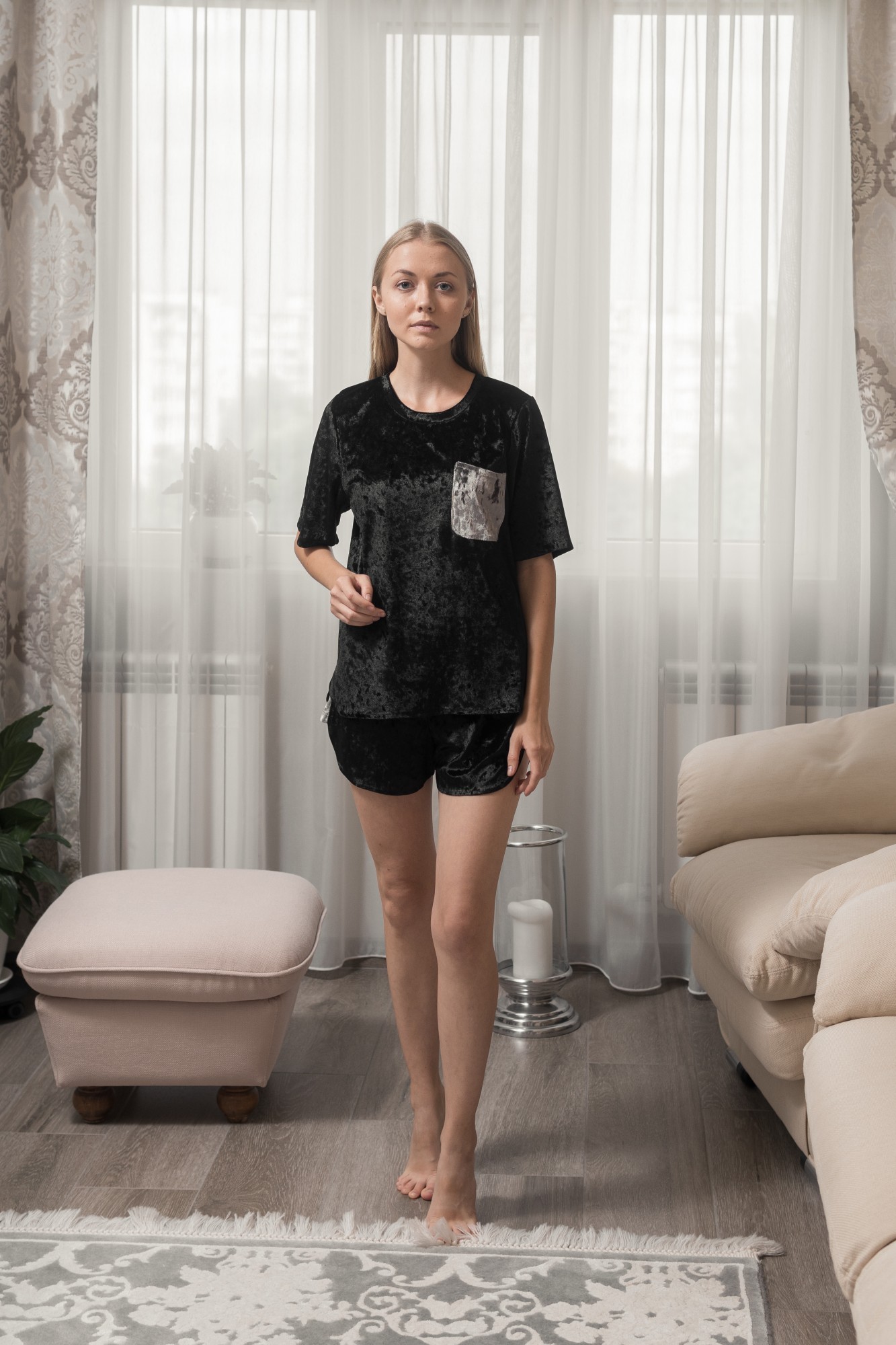 

Пижама Heylook бархат М черный