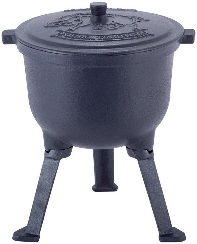 

Казан чугунный Kamille Camping 10 л Ø30 см эмалированный на ножках с чугунной крышкой (KM-4802M)