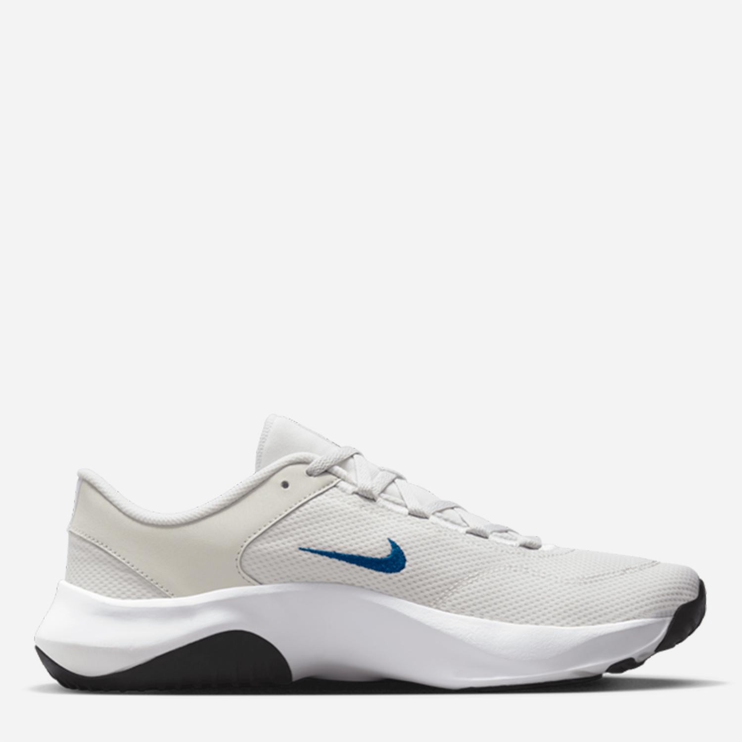 Акція на Чоловічі кросівки для залу Nike Legend Essential 3 Nn DM1120-013 47 (12.5US) 30.5 см Platinum Tint/Court Blue-White-Black від Rozetka