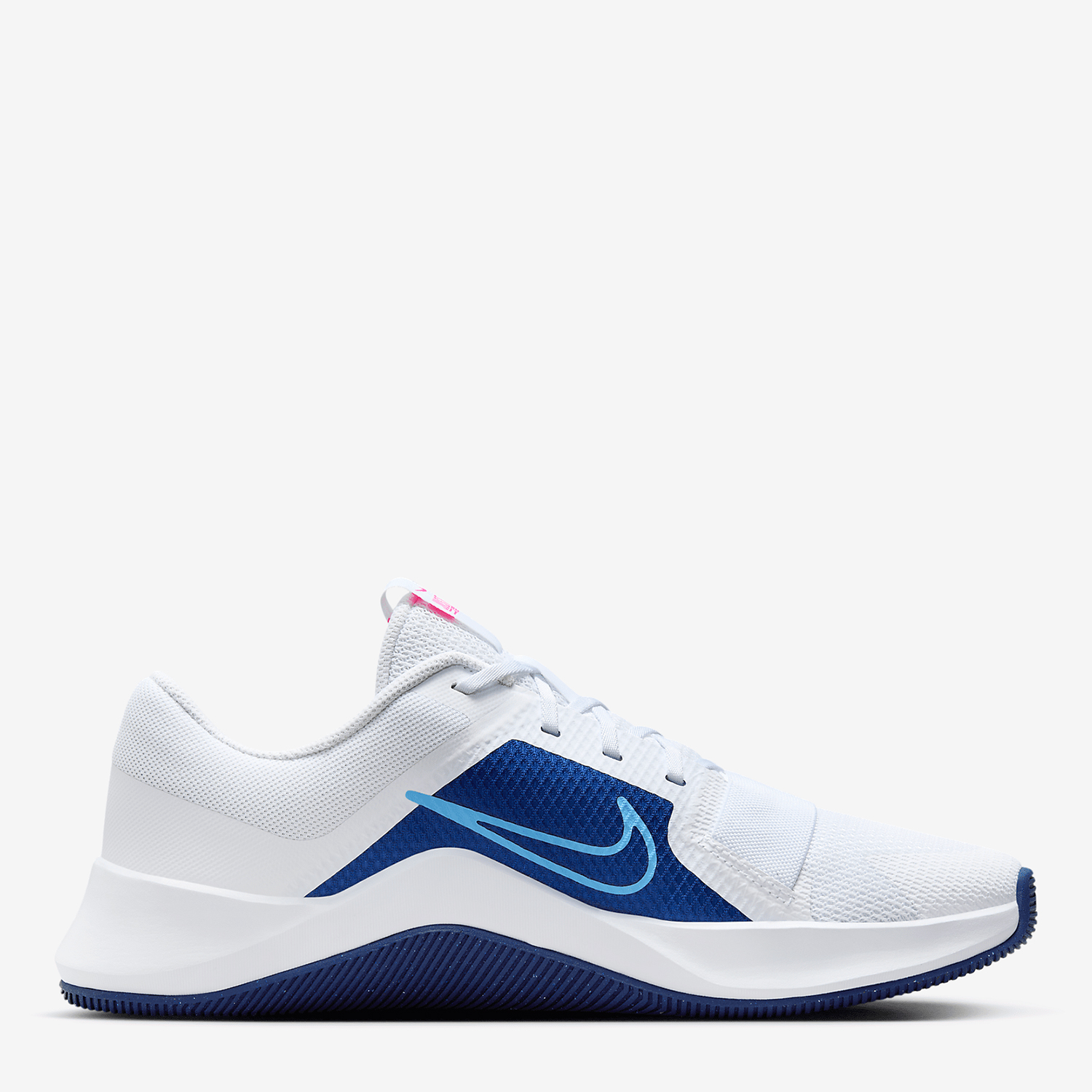 Акція на Чоловічі кросівки для залу Nike Mc Trainer 2 DM0823-102 46 (12US) 30 см White/Deep Royal Blue-Aquarius Blue від Rozetka