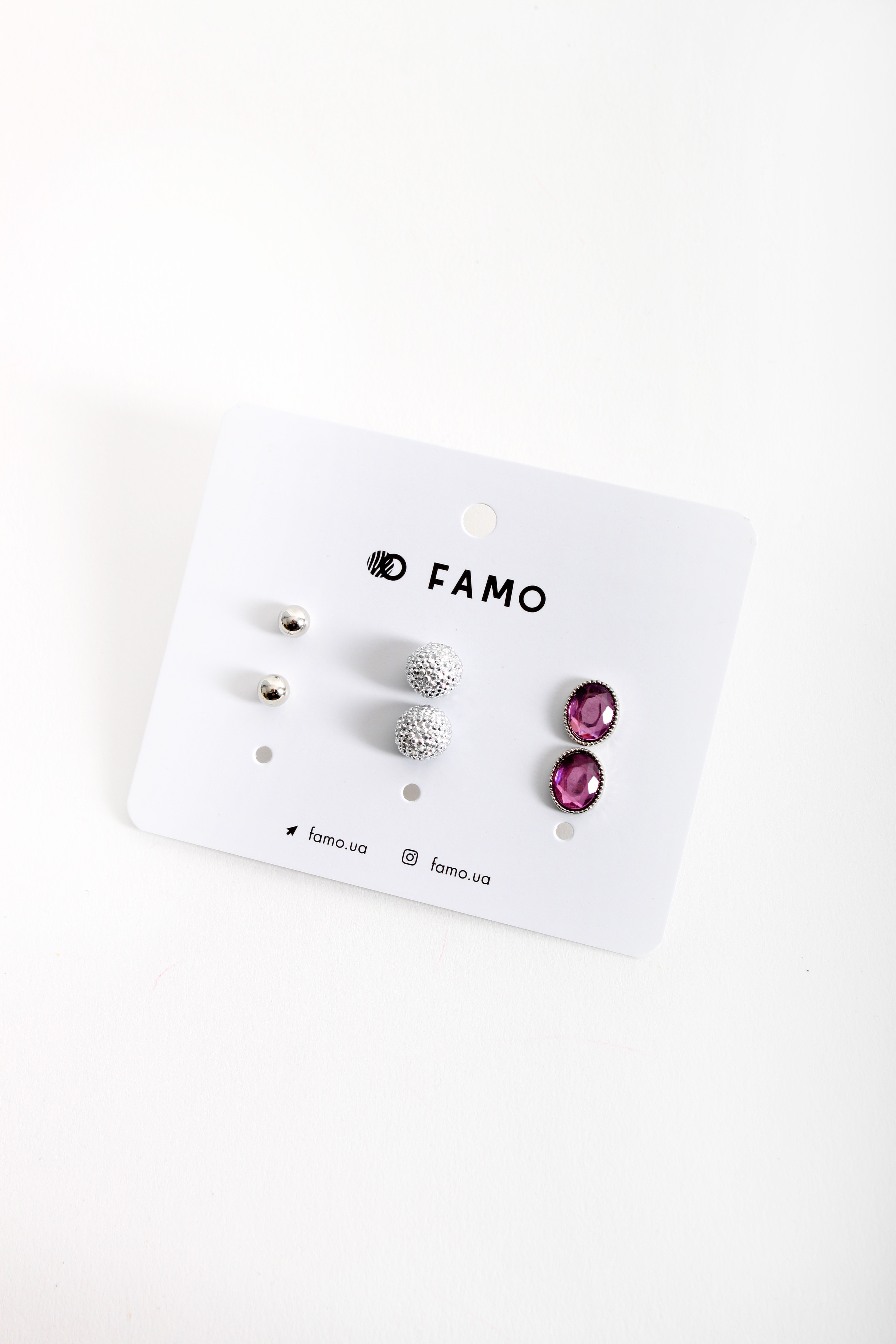 

Набор сережек FAMO Шазан разноцветный Длина 0.5/1/1(см)/ 0.5/1/1(см) (X111-3-3)