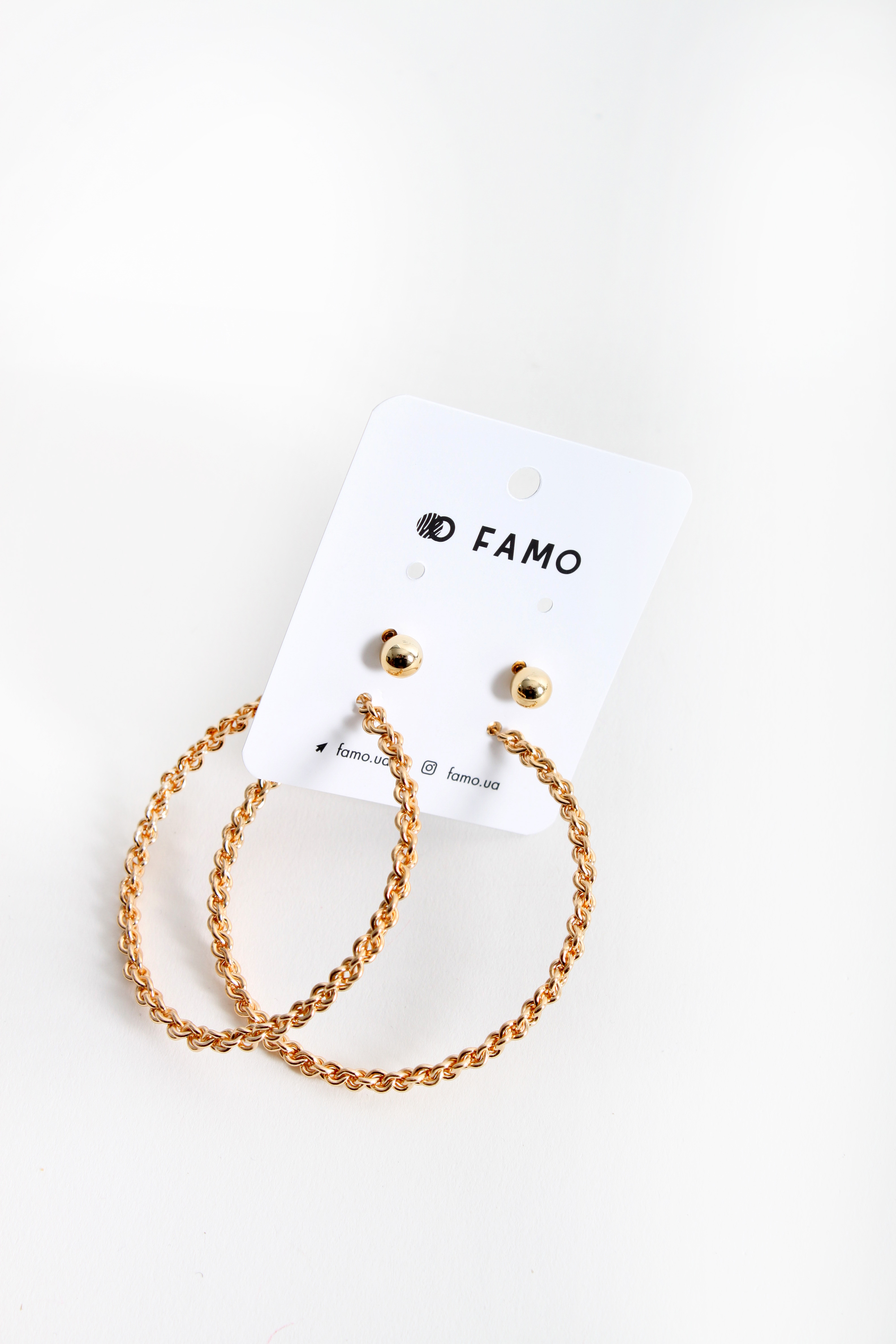 

Набор сережек FAMO Молар золотой Длина 0.8/7(см)/ Ширина 0.8/7(см) (X126-3)