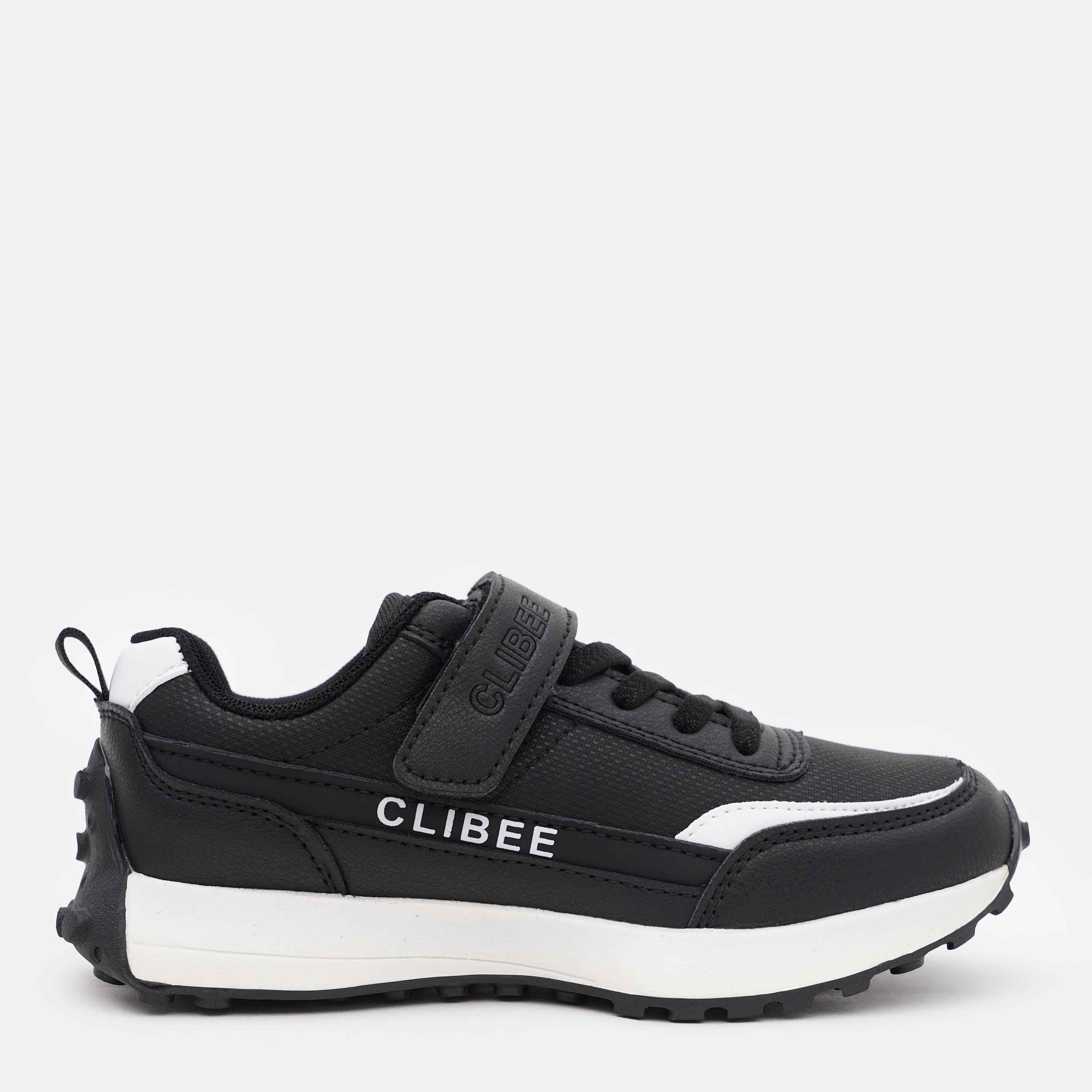 Акция на Дитячі кросівки для хлопчика Clibee LC233-Black-White 34 Чорні от Rozetka