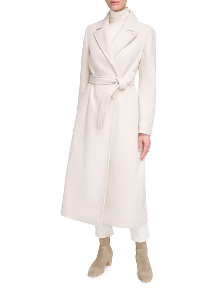 Акція на Пальто осіннє довге жіноче Calvin Klein 621993580 10 Бежеве від Rozetka