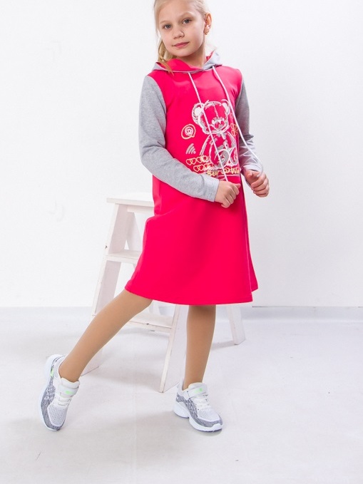 Акція на Дитяча сукня для дівчинки Носи своє 6182-057-33 128 см Червоний корал (Bear) (p-10201-108920) від Rozetka