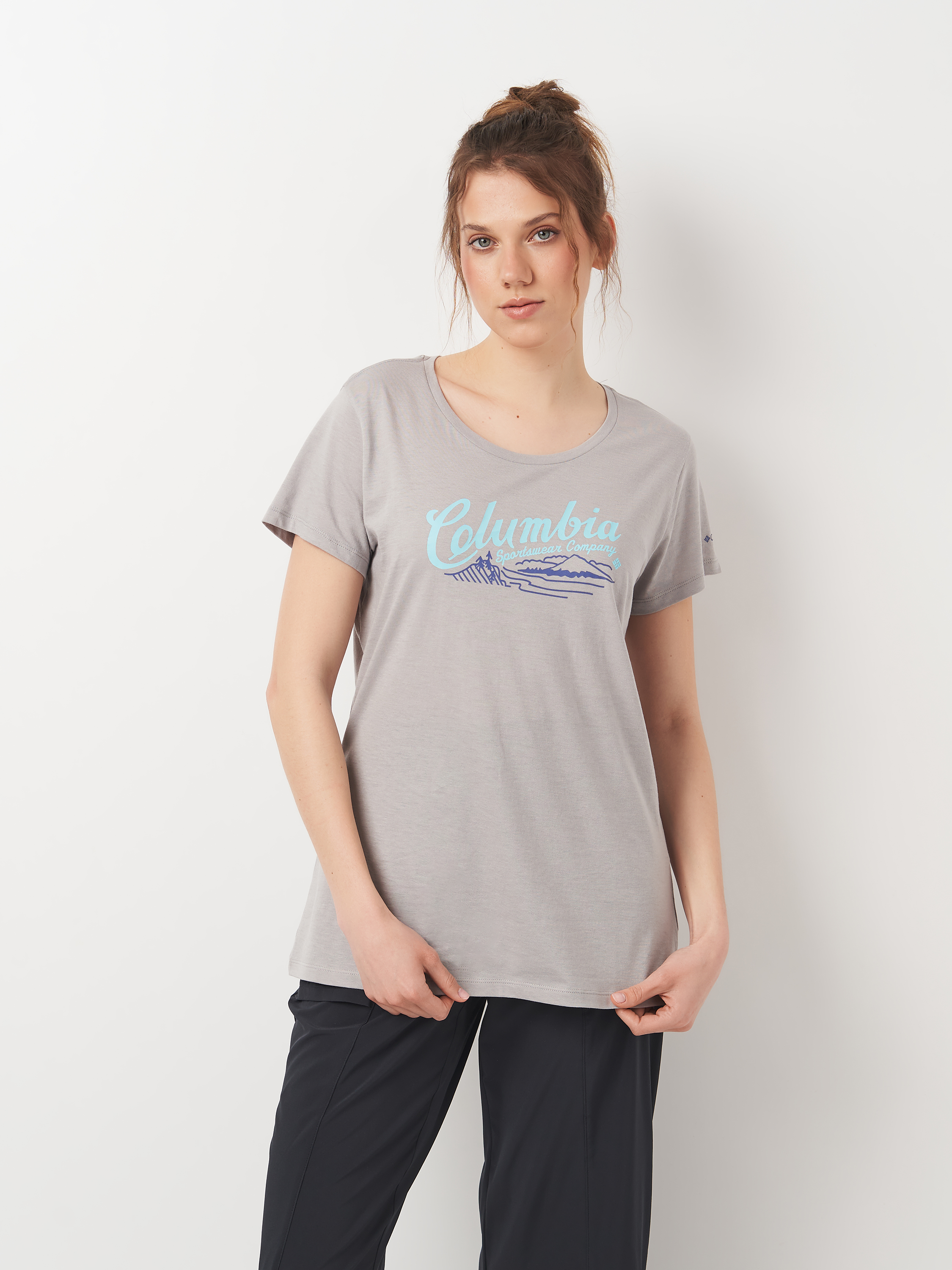 Акція на Футболка жіноча Columbia Graphics Daisy Days SS Graphic Tee 1934591-042 L Світло-сіра від Rozetka