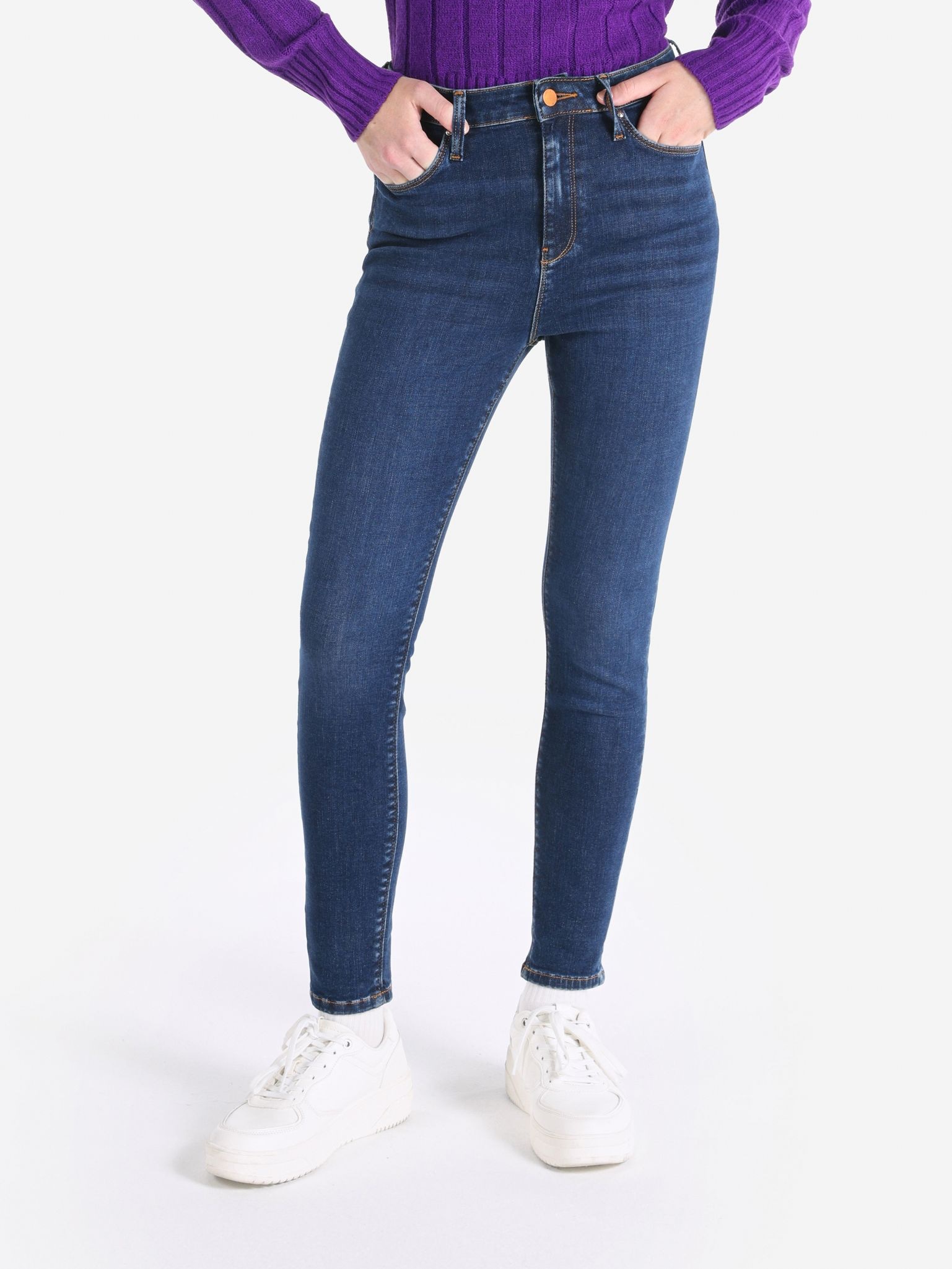 Акція на Джинси Skinny жіночі Colin's 760 Diana CL1065333-DN42856 27-28 Сині від Rozetka