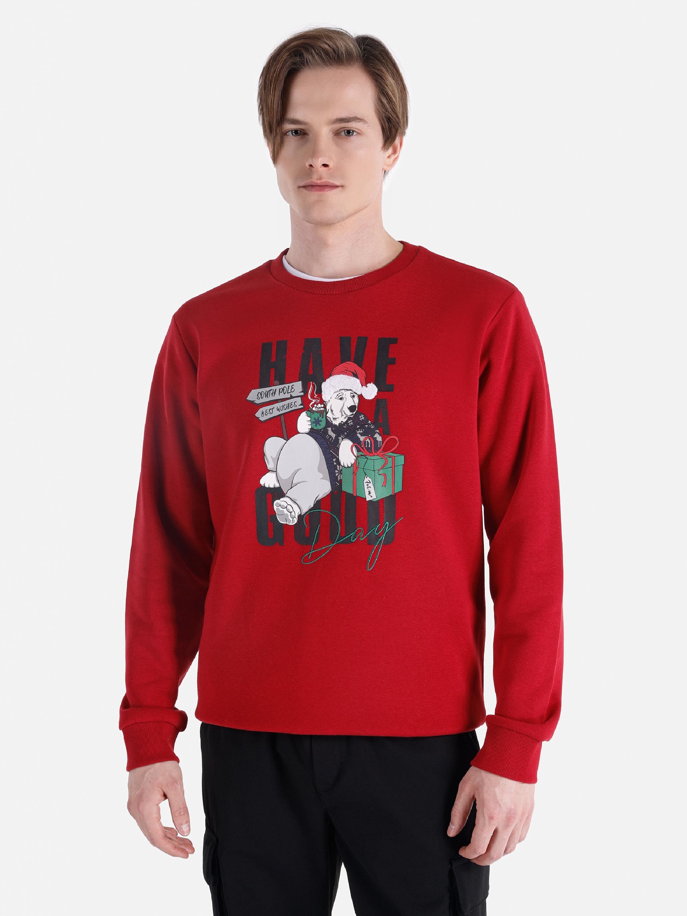 Світшот чоловічий Colin's CL1066431-RED XS Червоний від Rozetka на платформі USKIDKA Акція на Світшот чоловічий Colin's CL1066431-RED XS Червоний від Rozetka