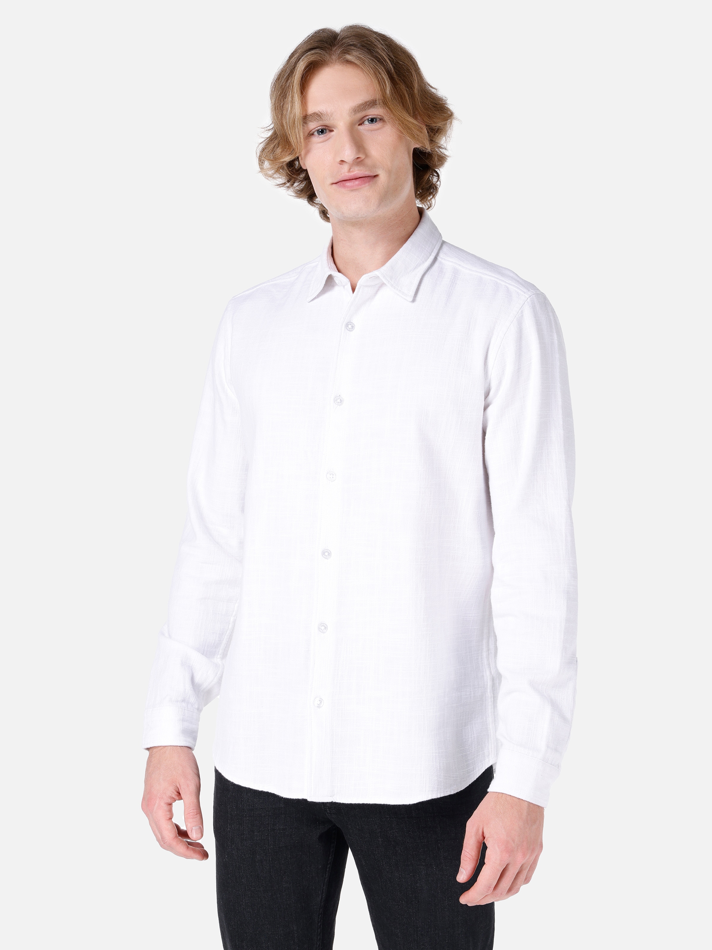 Сорочка літня чоловіча Colin's CL1066816-WHT S Біла від Rozetka на платформі USKIDKA Акція на Сорочка літня чоловіча Colin's CL1066816-WHT S Біла від Rozetka