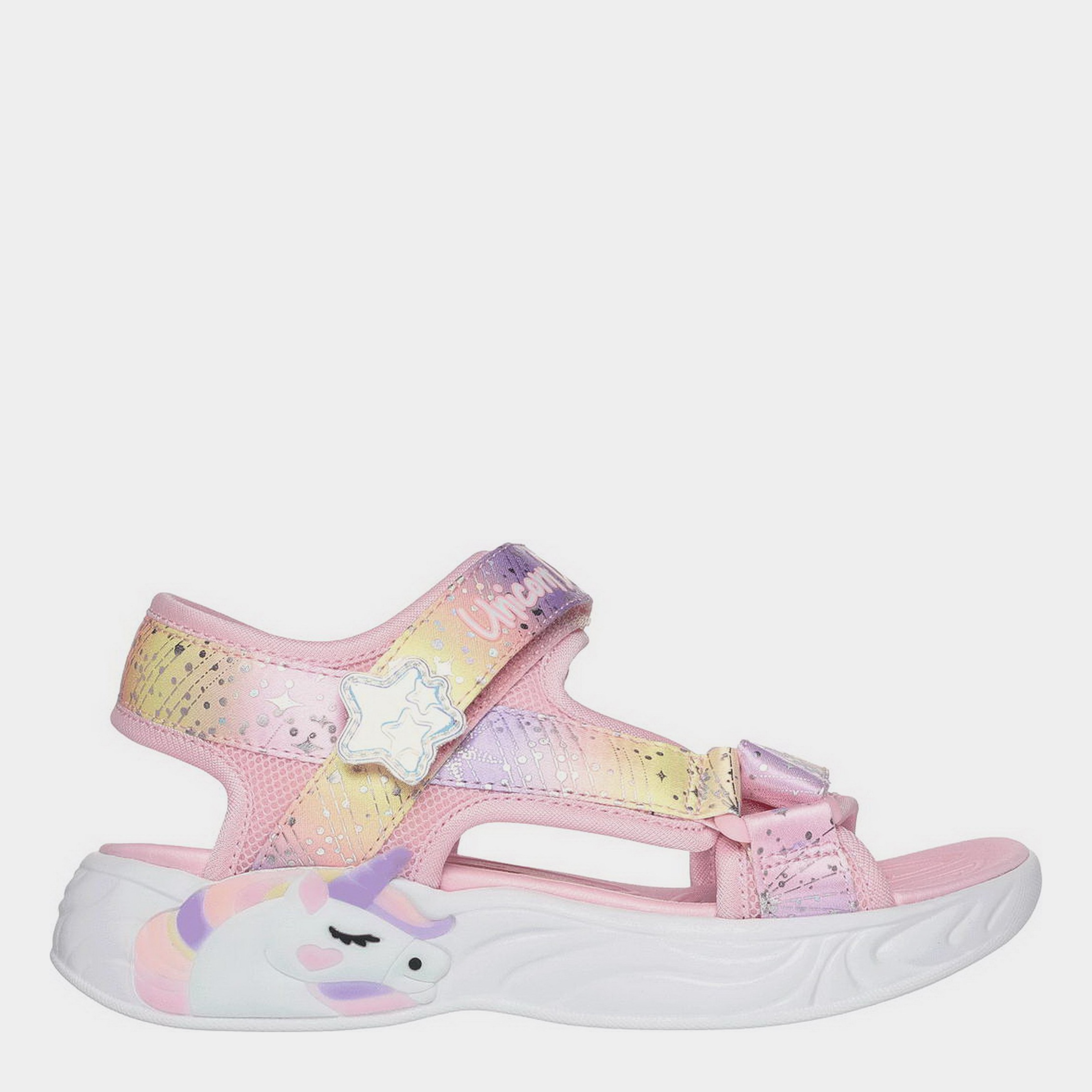 Акція на Дитячі сандалі для дівчинки Skechers 302682L LPMT 33.5 Рожеві від Rozetka