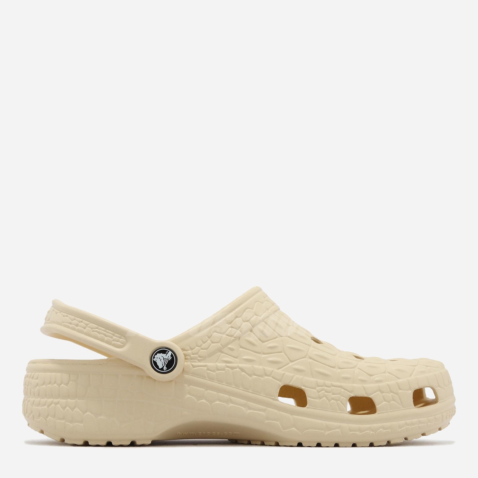 Акція на Жіночі крокси Crocs Classic Crocskin Clog 206873-108-M5/W7 37-38 23 см Світло-бежеві від Rozetka