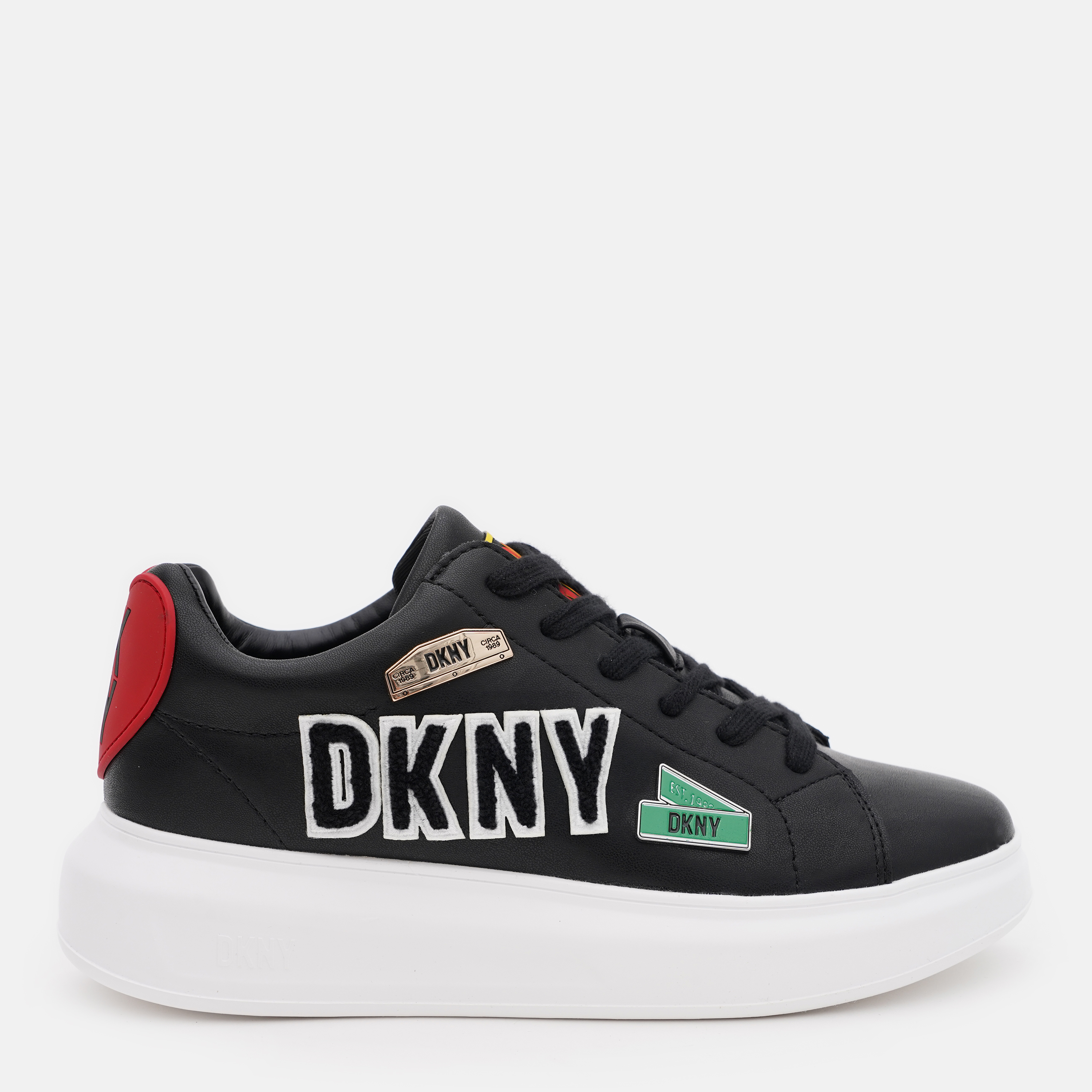 Акція на Жіночі кеди низкие DKNY JEWEL CITY SIGNS - L K1497456-BLK 40 (9US/6.5UK) 25.4 см Чорні від Rozetka