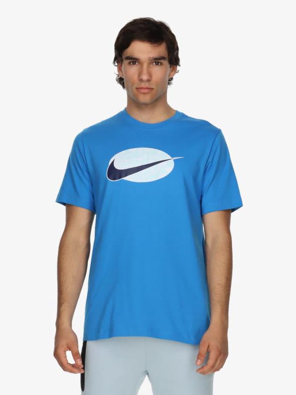 Акція на Футболка бавовняна чоловіча Nike M Nsw Tee 12Mo Swoosh Sp24 FQ5929-435 XL від Rozetka