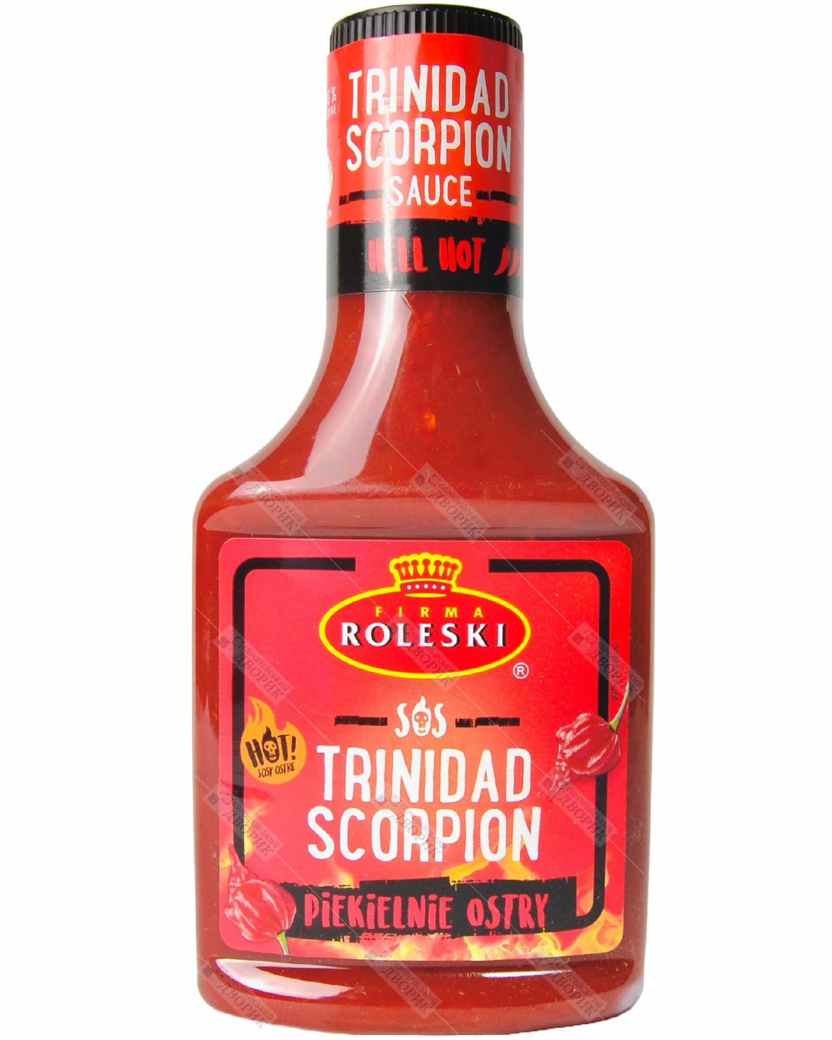 Соус томатный очень острый Roleski Trinidad Scorpion с перцем Тринидад  Скорпион 340 г – купить в интернет-магазине ROZETKA. Соус томатный очень  острый Roleski Trinidad Scorpion с перцем Тринидад Скорпион 340 г от  продавца ...