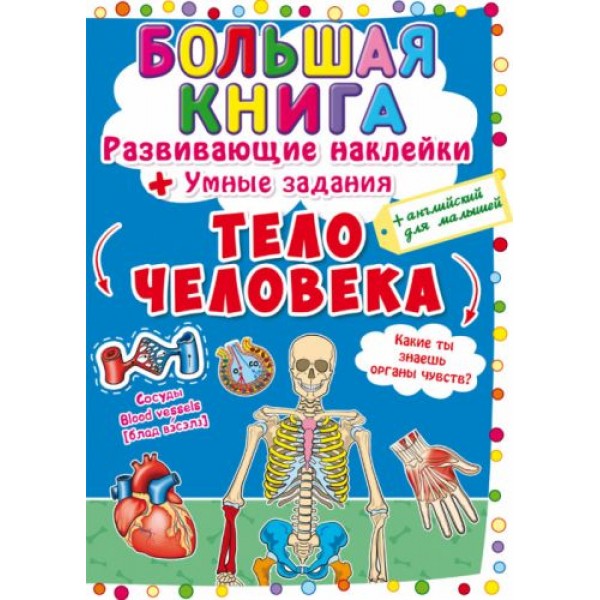 

[F00021866] Книга "Большая книга. Развивающие наклейки. Умные задания. Тело человека"