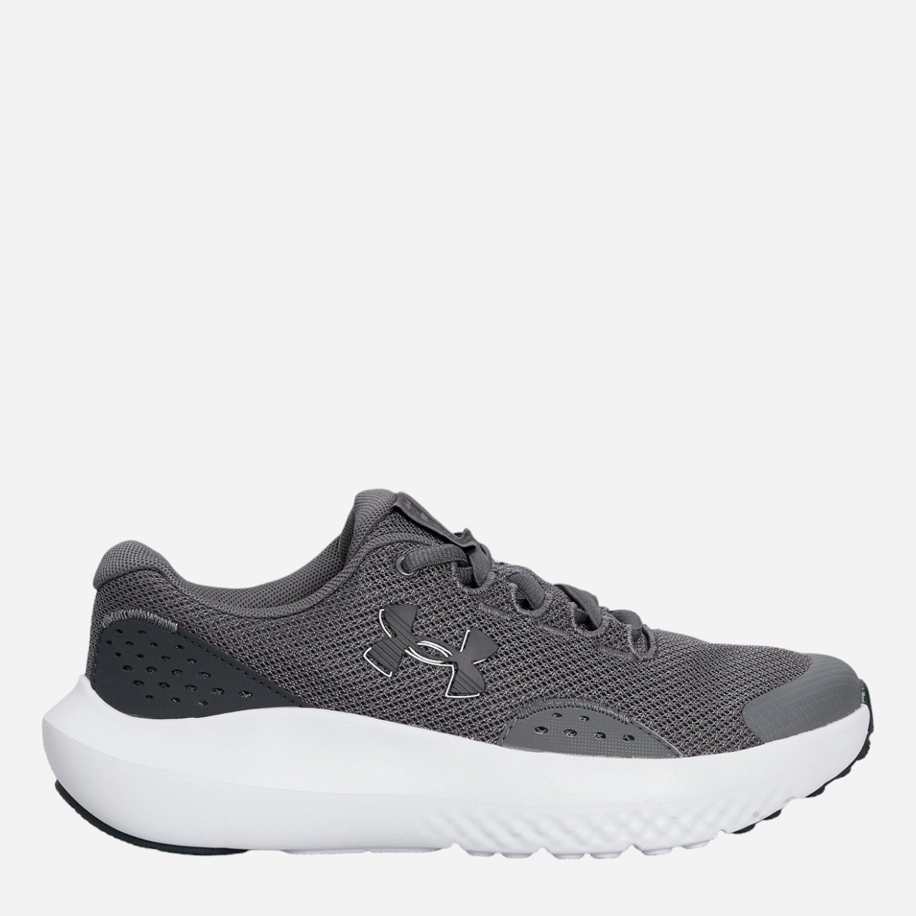 Акція на Підліткові кросівки для хлопчика Under Armour UA BGS Surge 4 3027103-101 40 (7) Сірі від Rozetka