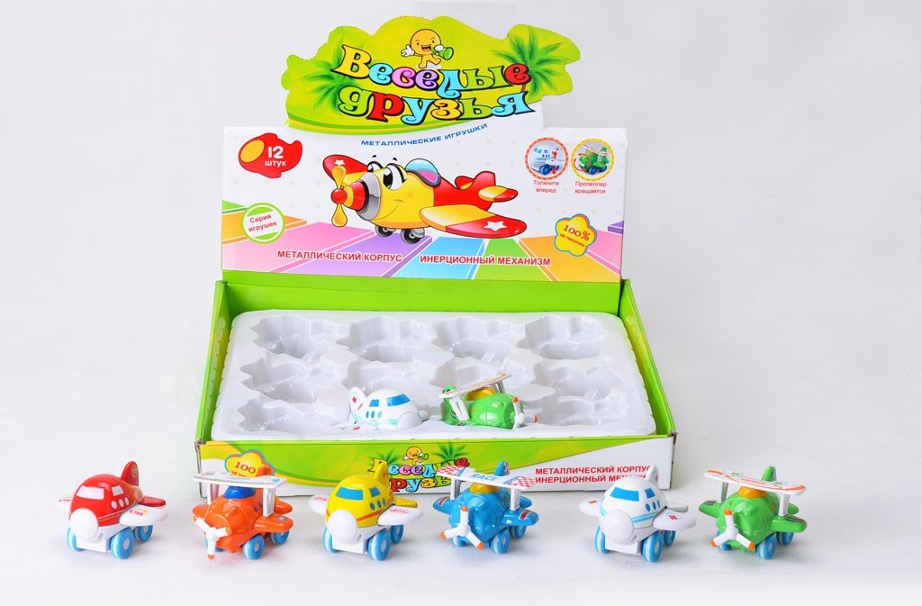 

Машинка металл веселые друзья 12 шт Huada Toys (0783-35)
