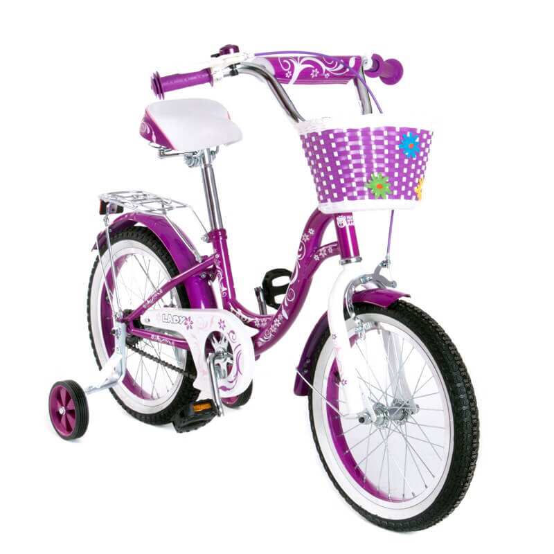 

Велосипед двухколесный 16" SW-17017-16 фиолетовый Huada Toys