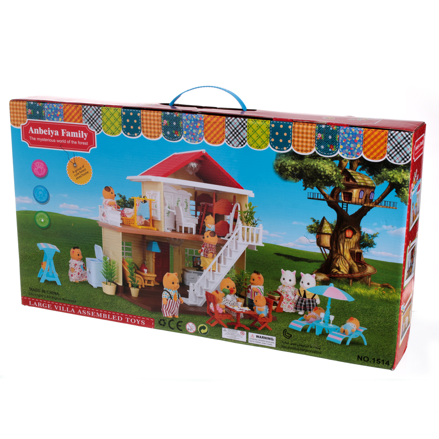 

Игровой домик животные флоксовые happy family с мебелью Huada Toys (1514)