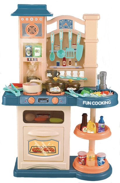 

Детская интерактивная кухня Bozhi Toys Fun Cooking 838A бирюзовая 76 см
