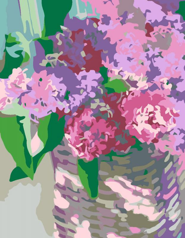

Картина по номерам. Rosa „Нежные гиацинты“ 35х45см N00013294