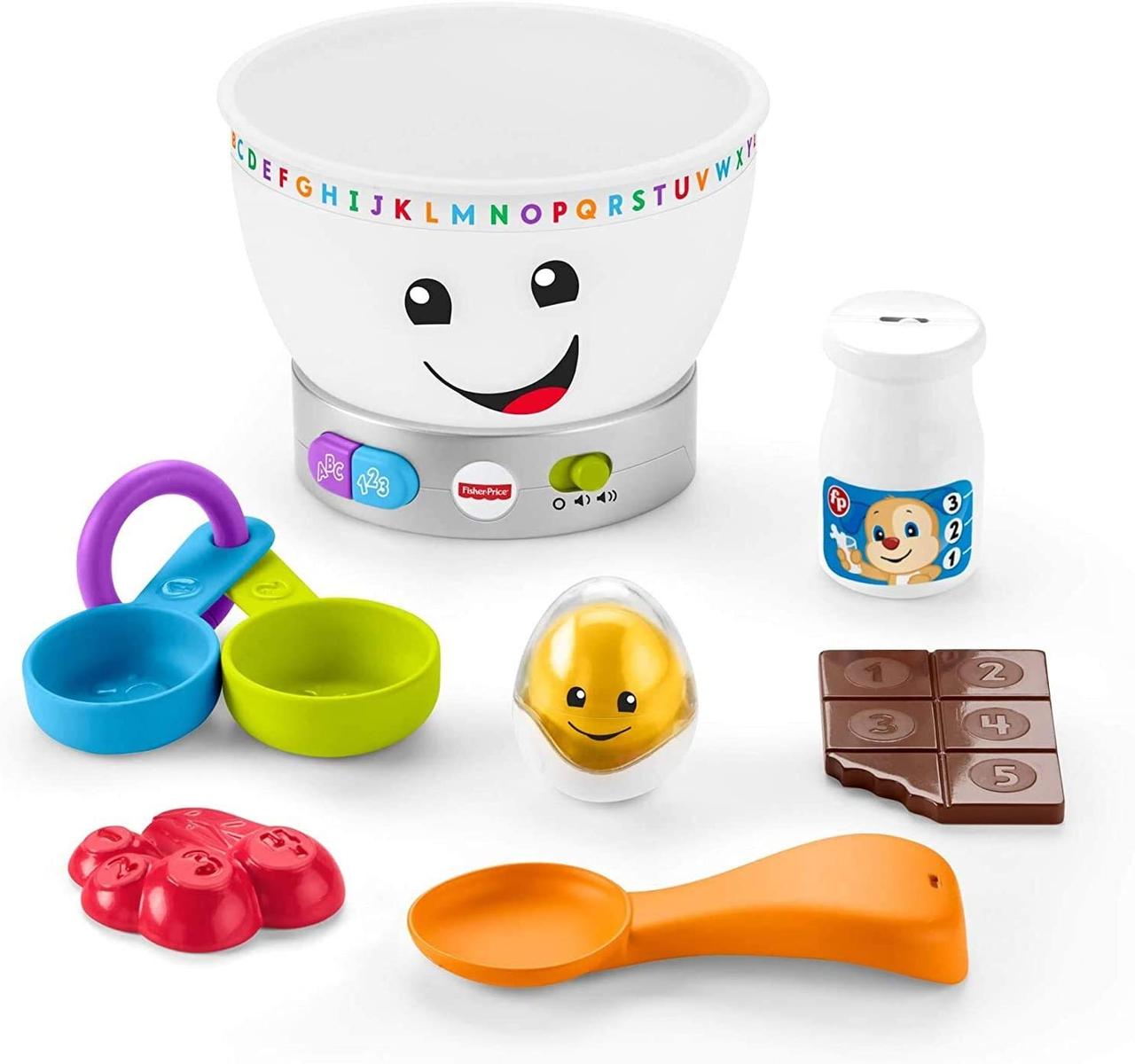 

Интерактивный музыкальный блендер Фишер-Прайс Fisher-Price Laugh and Learn Magic Color Mixing Bowl