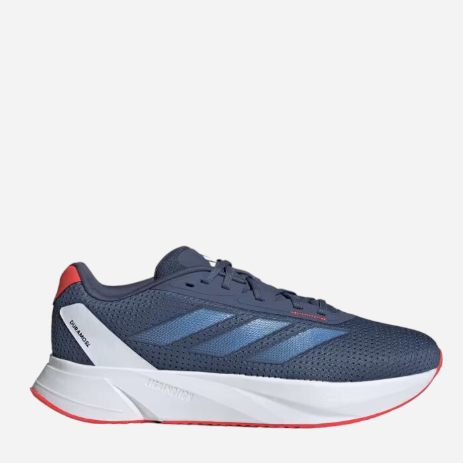 Акція на Чоловічі кросівки для бігу adidas Duramo SL M IE7967 48 Сині/Білі від Rozetka