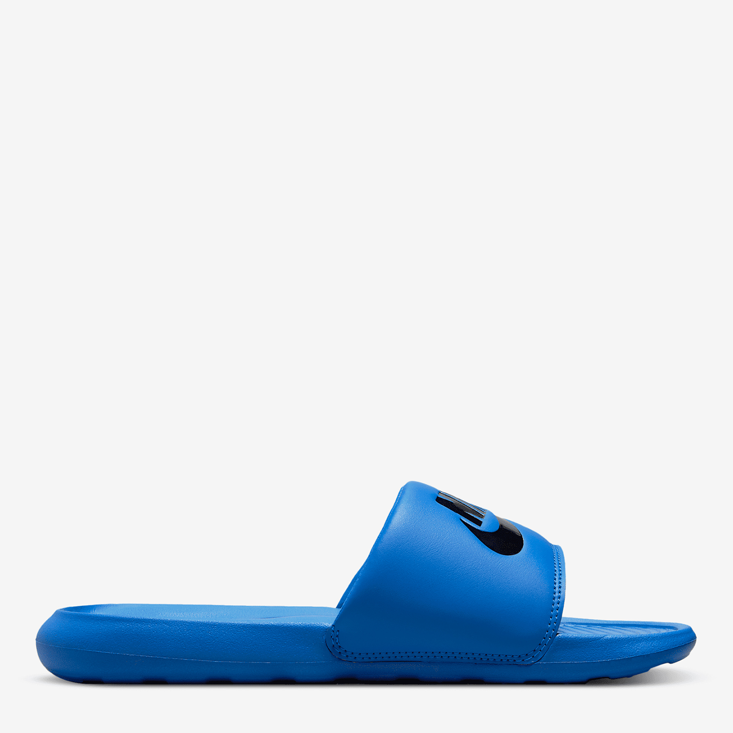 Акція на Чоловічі шльопанці для пляжу Nike Victori One Slide CN9675-400 48.5 (14US) 32 см Сині від Rozetka