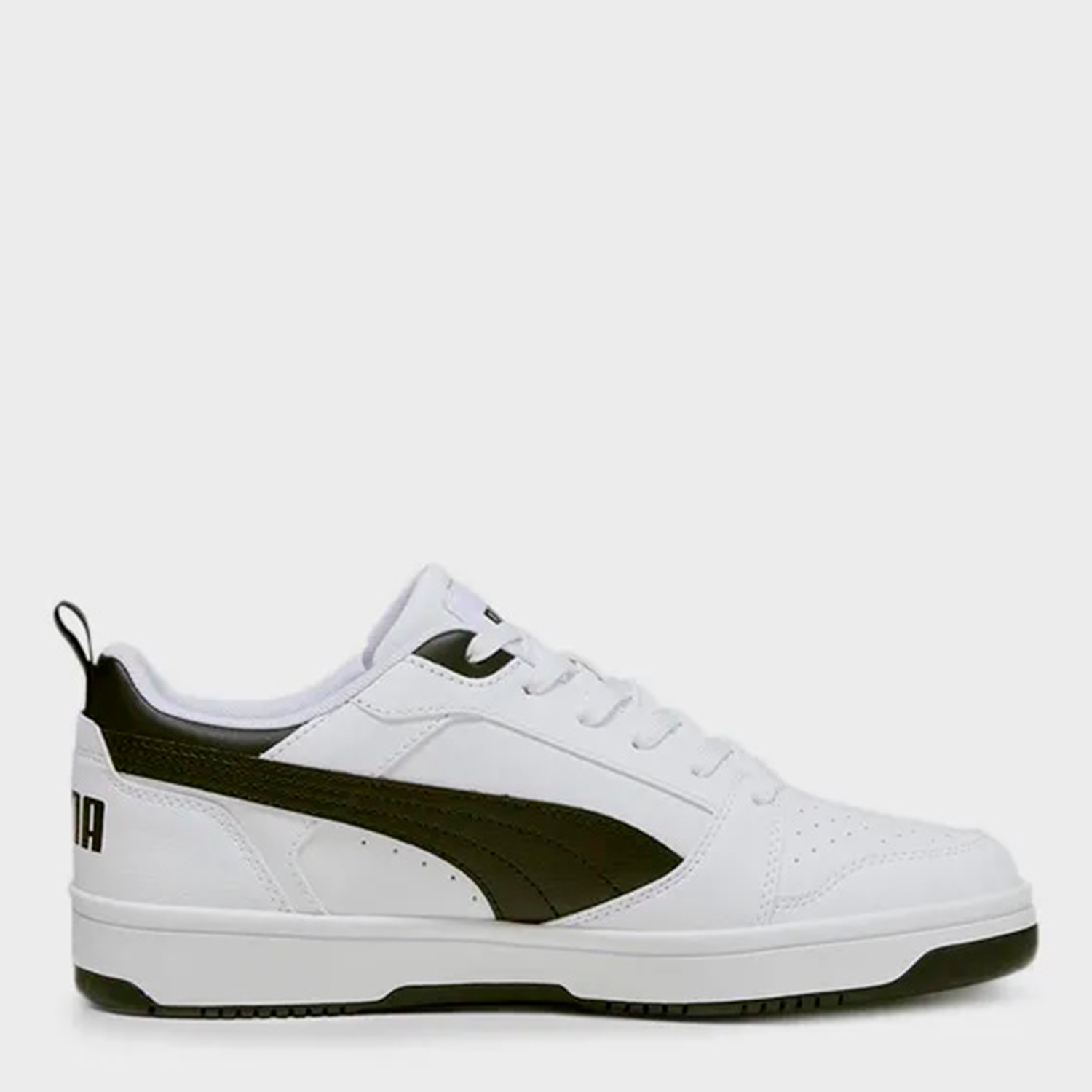 Акція на Чоловічі кеди низькі Puma Rebound v6 Low 39232802 44 (9.5UK) 28.5 см Puma White-Puma Black-Puma Black від Rozetka