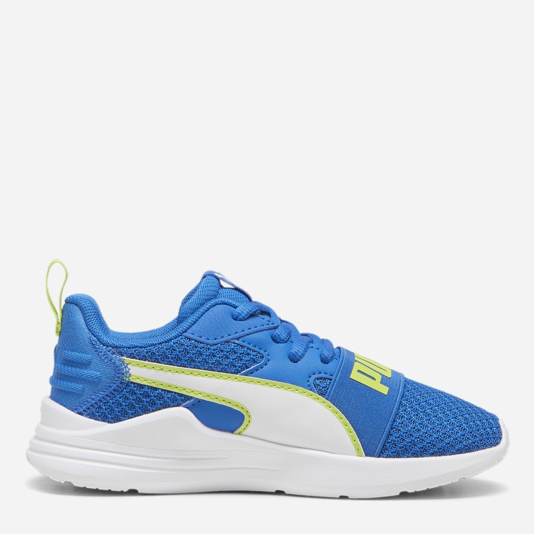 Акція на Підліткові кросівки для хлопчика Puma Wired Run Pure 39084814 35 (2,5) Puma Team Royal-Puma White-Lime Pow від Rozetka