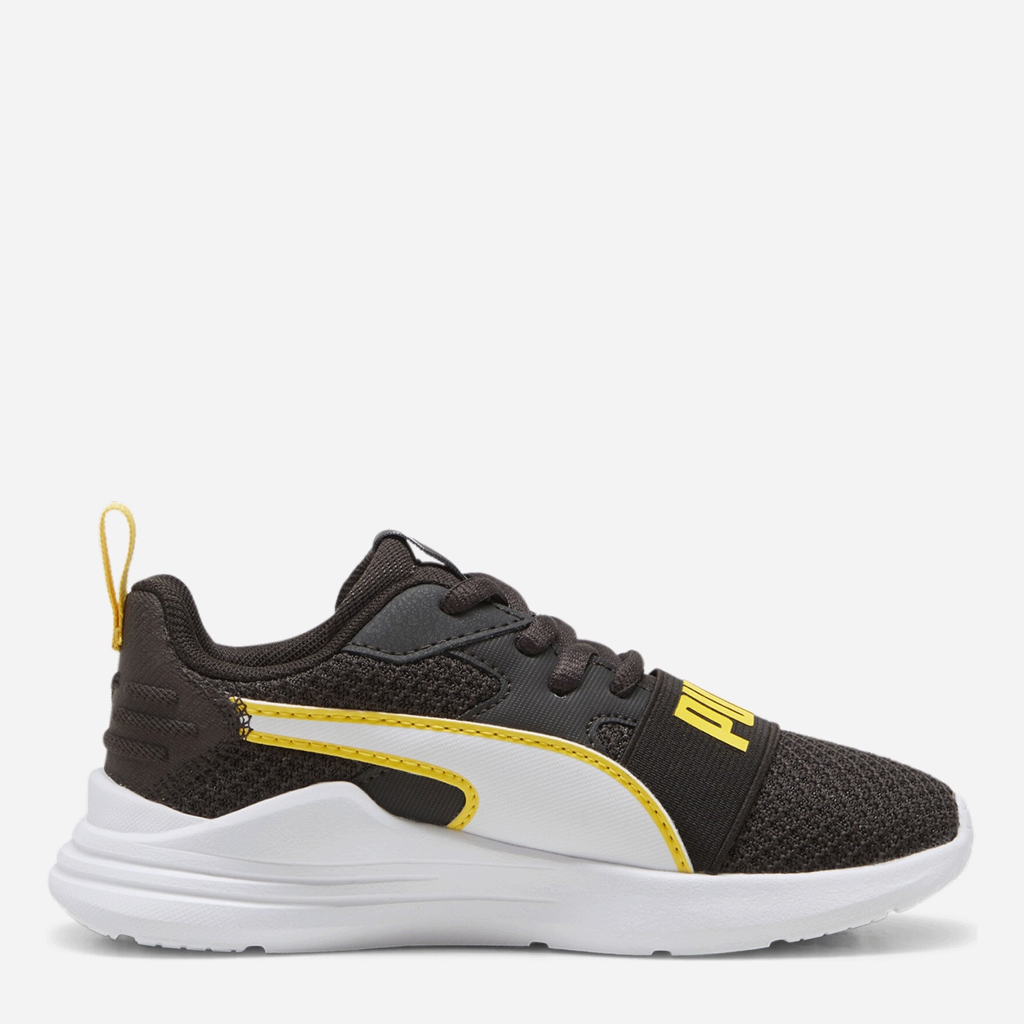 Акція на Дитячі кросівки для хлопчика Puma Wired Run Pure 39084815 31 (12) Flat Dark Gray-Puma White-Pele Yellow від Rozetka