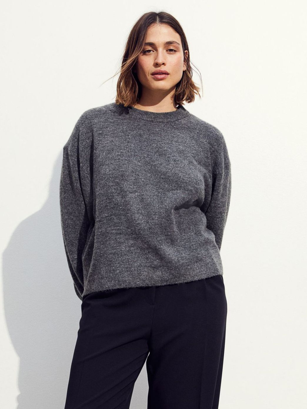 Акція на Джемпер жіночий H&M 270983240_grey M Темно-сірий від Rozetka