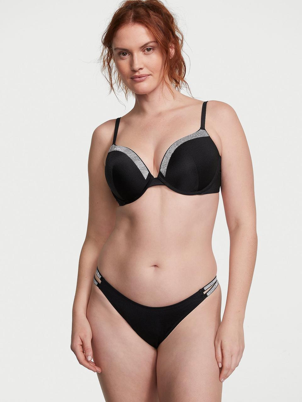 Акція на Купальник роздільний жіночий Victoria's Secret 26760022 80D/L Чорний від Rozetka