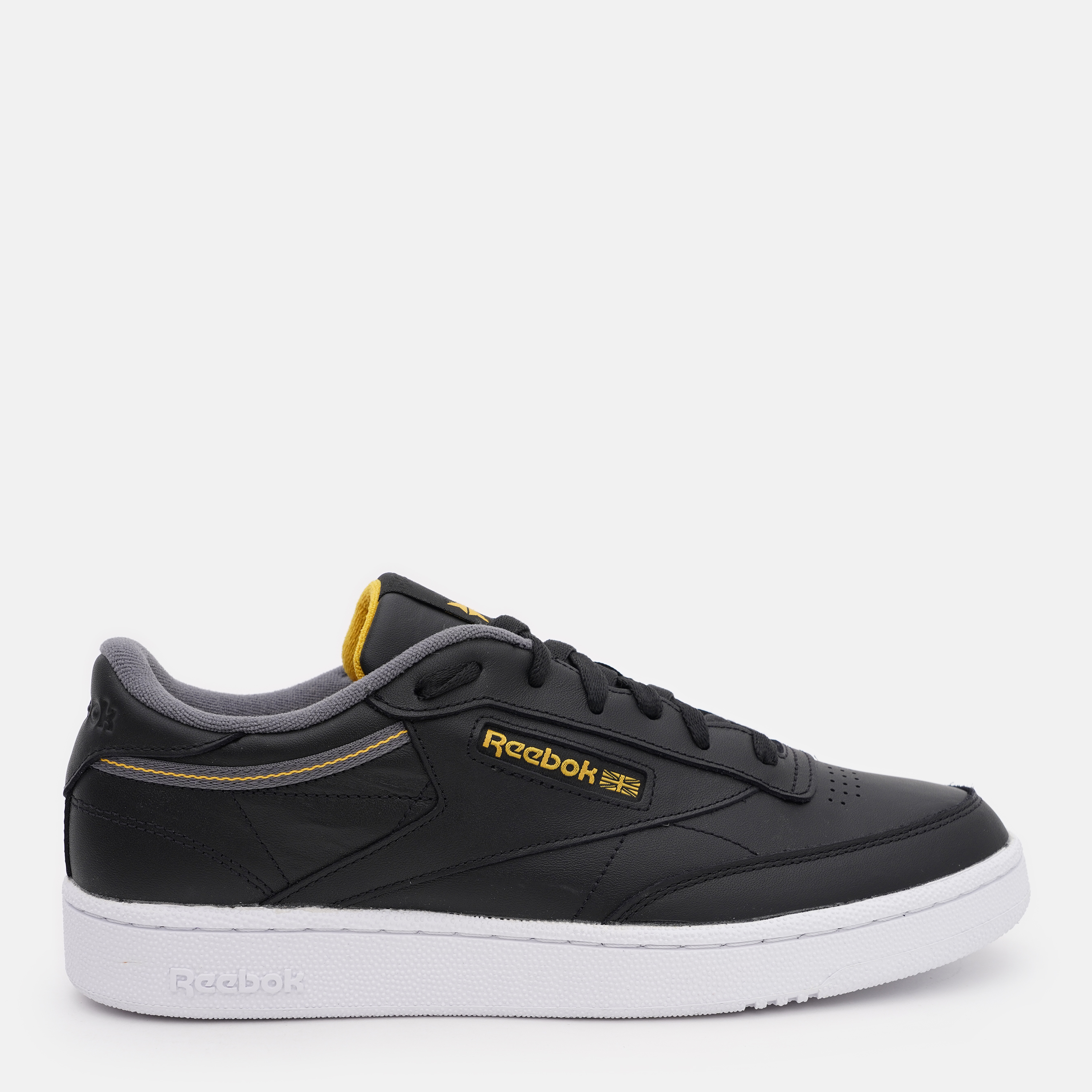 Акція на Чоловічі кеди низькі Reebok Club C 85 FW7787 40 (7.5US) 25.5 см Чорні від Rozetka