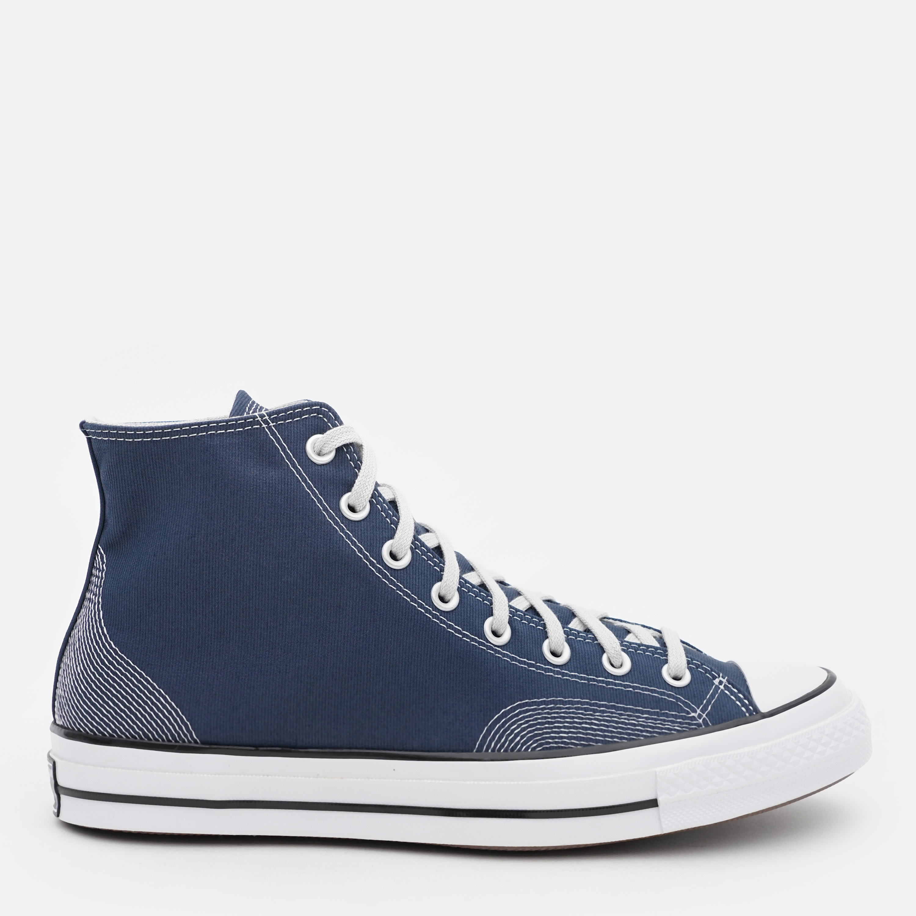 Акція на Чоловічі кеди високі Converse Chuck 70 Hi A07434C-410 41 (7.5US) 26 см Темно-сині від Rozetka