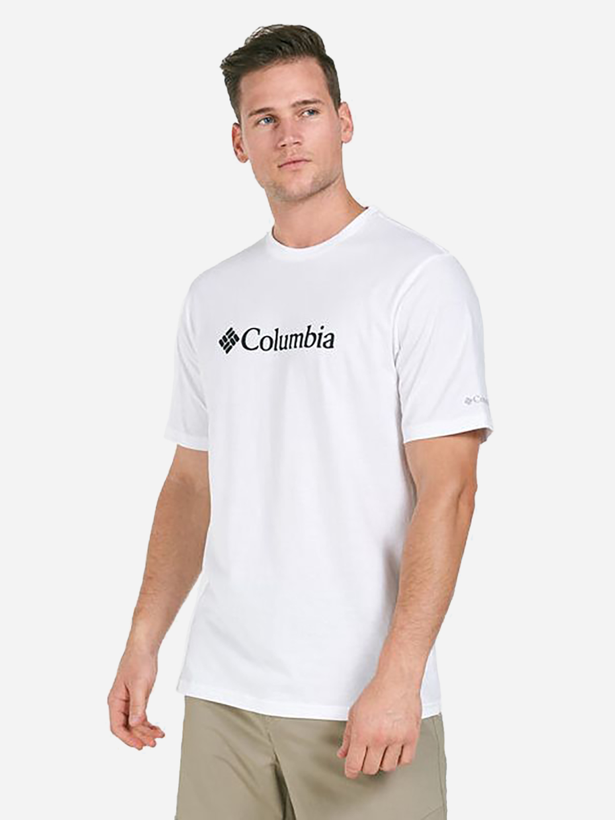 Акція на Футболка бавовняна чоловіча Columbia CSC Basic Logo Short Sleeve 1680051-100 L Біла від Rozetka