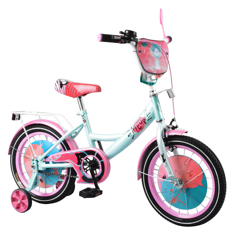 

Велосипед TILLY Meow 16 T-216218 blue + pink