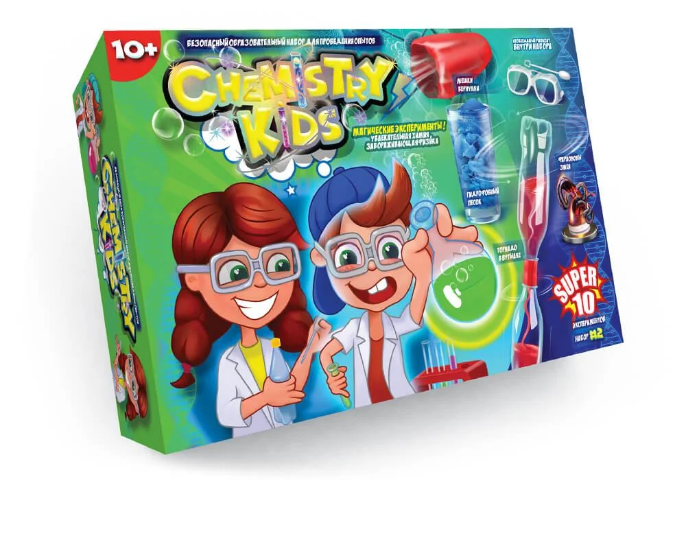 

Большой набор для опытов Chemistry Kids (рус)