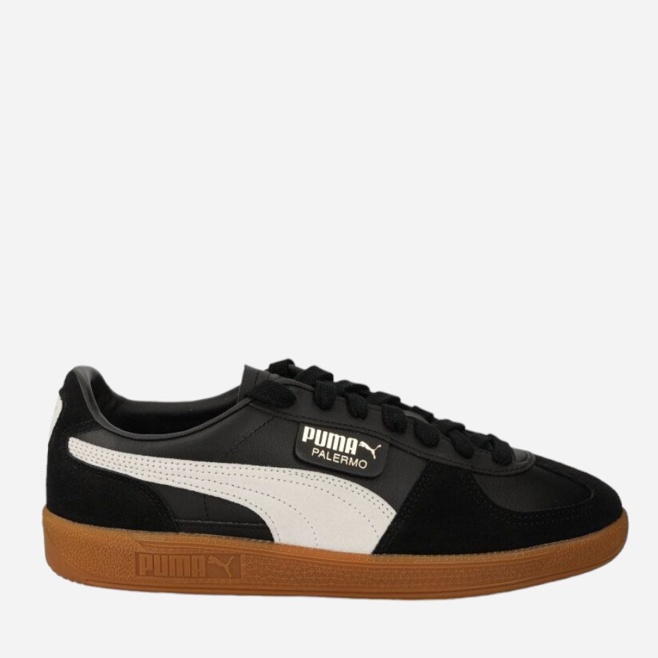 Акція на Чоловічі кеди низькі Puma Palermo Leather 39646403 43 Чорні від Rozetka