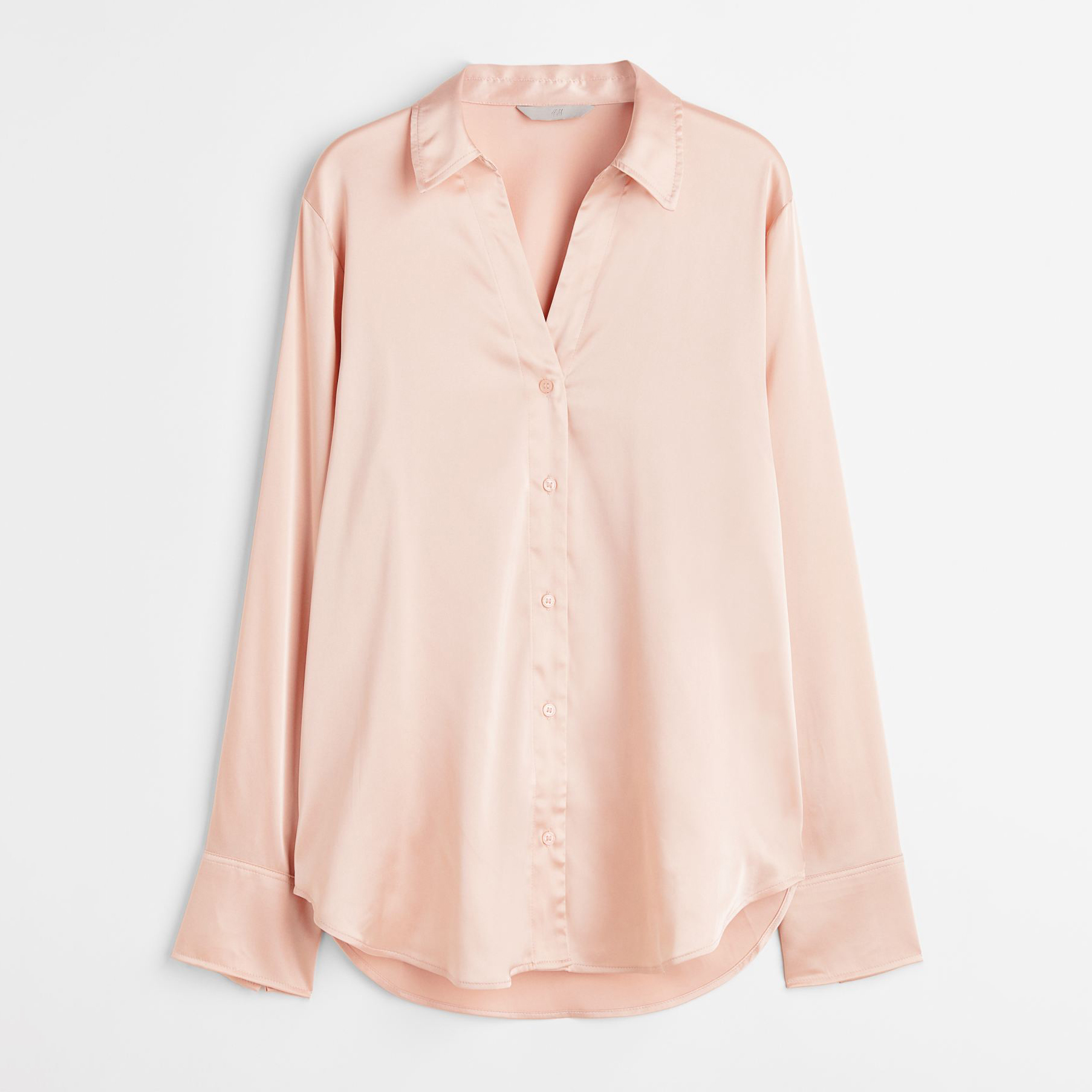 Акція на Блузка жіноча H&M 060939703_lightpink XL Світло-рожева від Rozetka