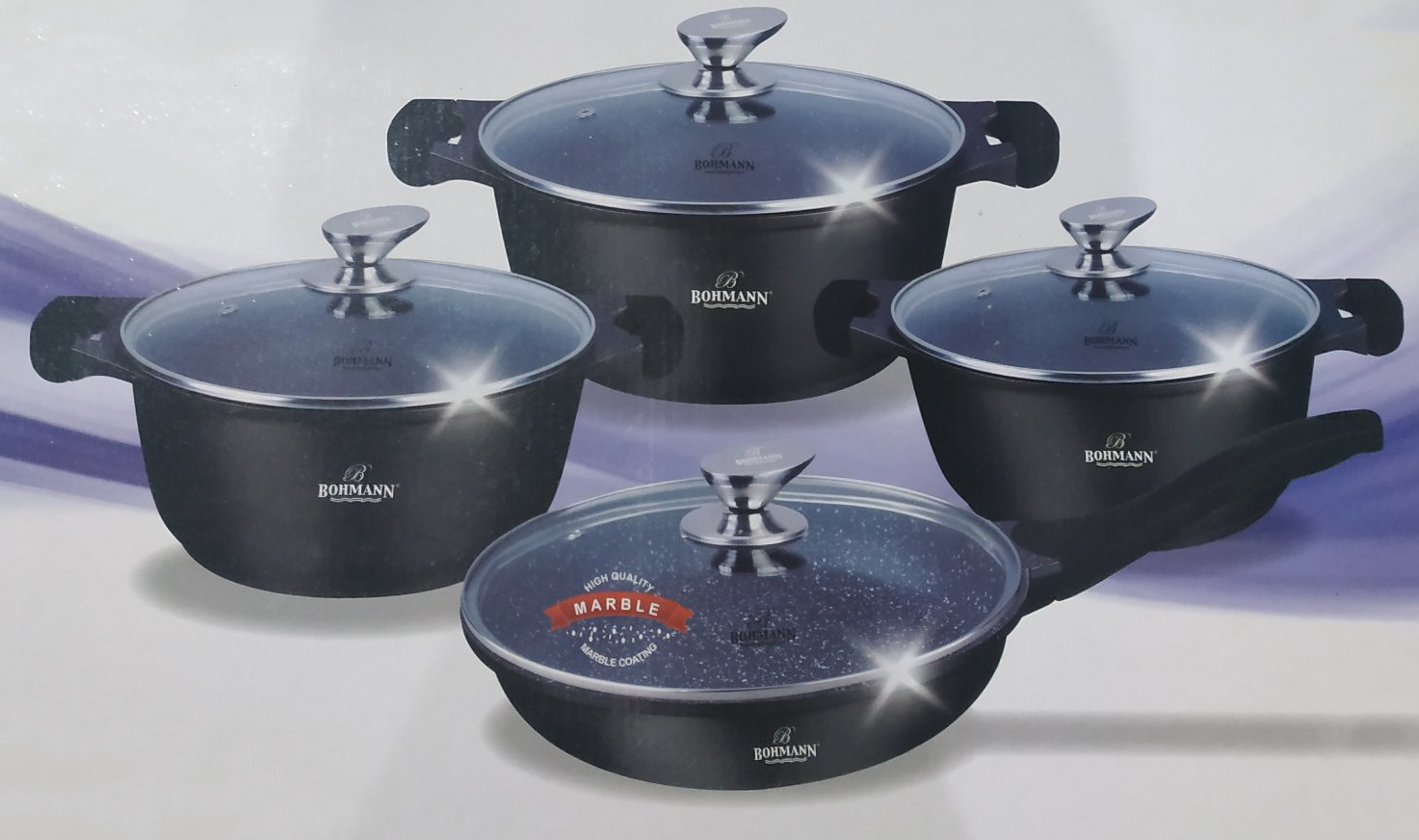 

Набор посуды 8 предметов Bohmann BH 60-08 Black