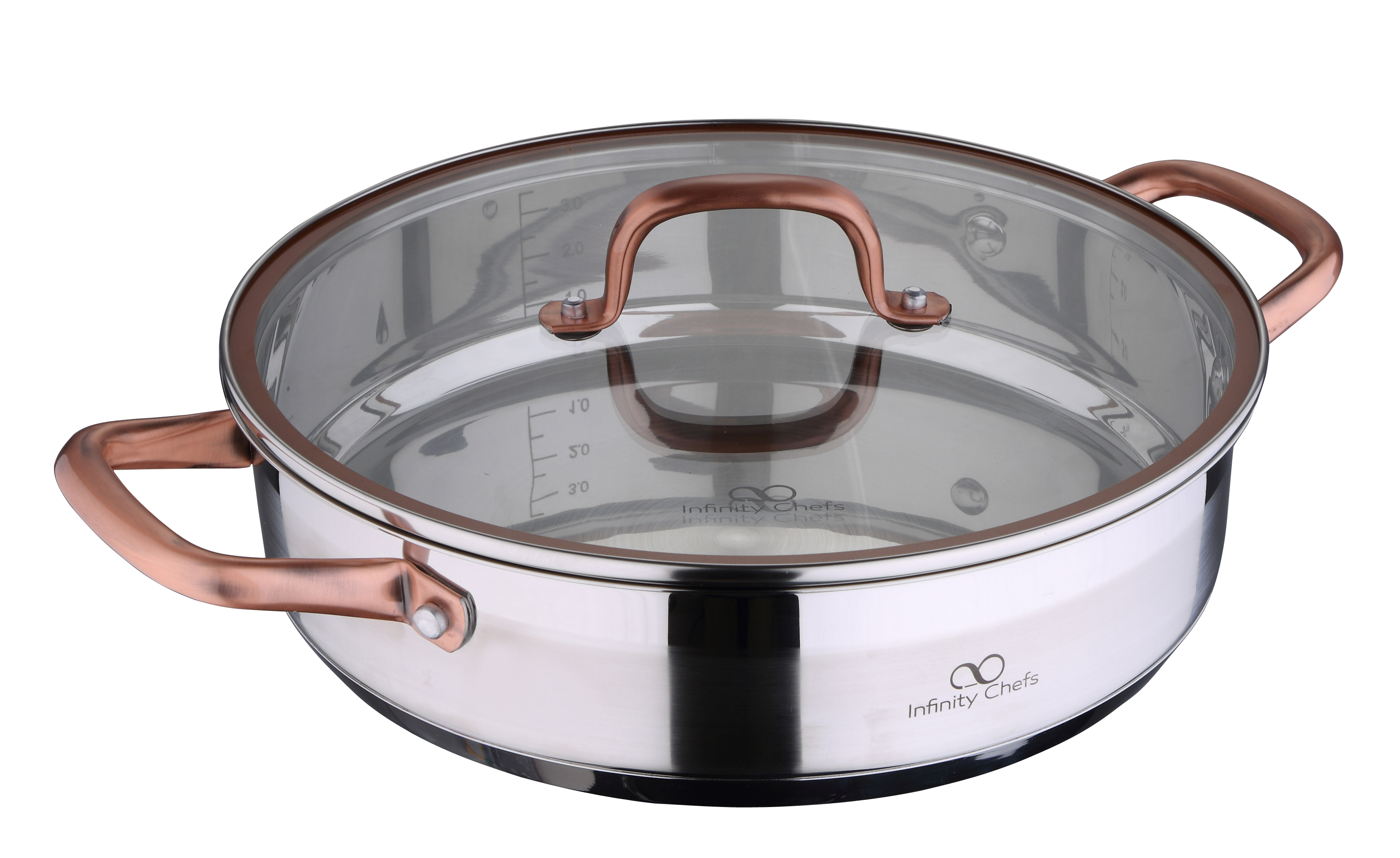 

Сотейник с крышкой 28X7.0см 3.8л Bergner BGIC-3503