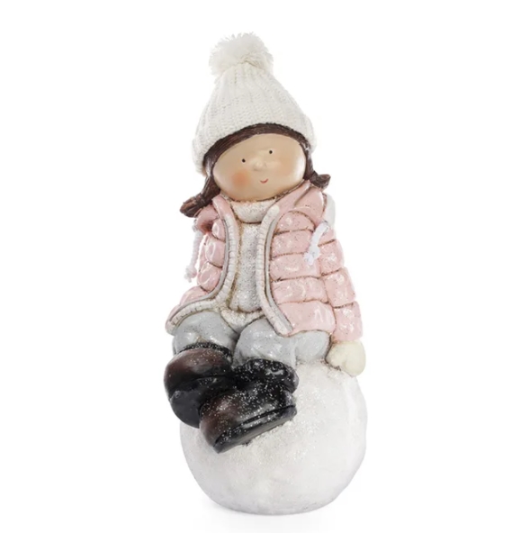 

Новогодняя фигурка Flora Девочка на снежке Н-45 см. 11753 (BAM04093)